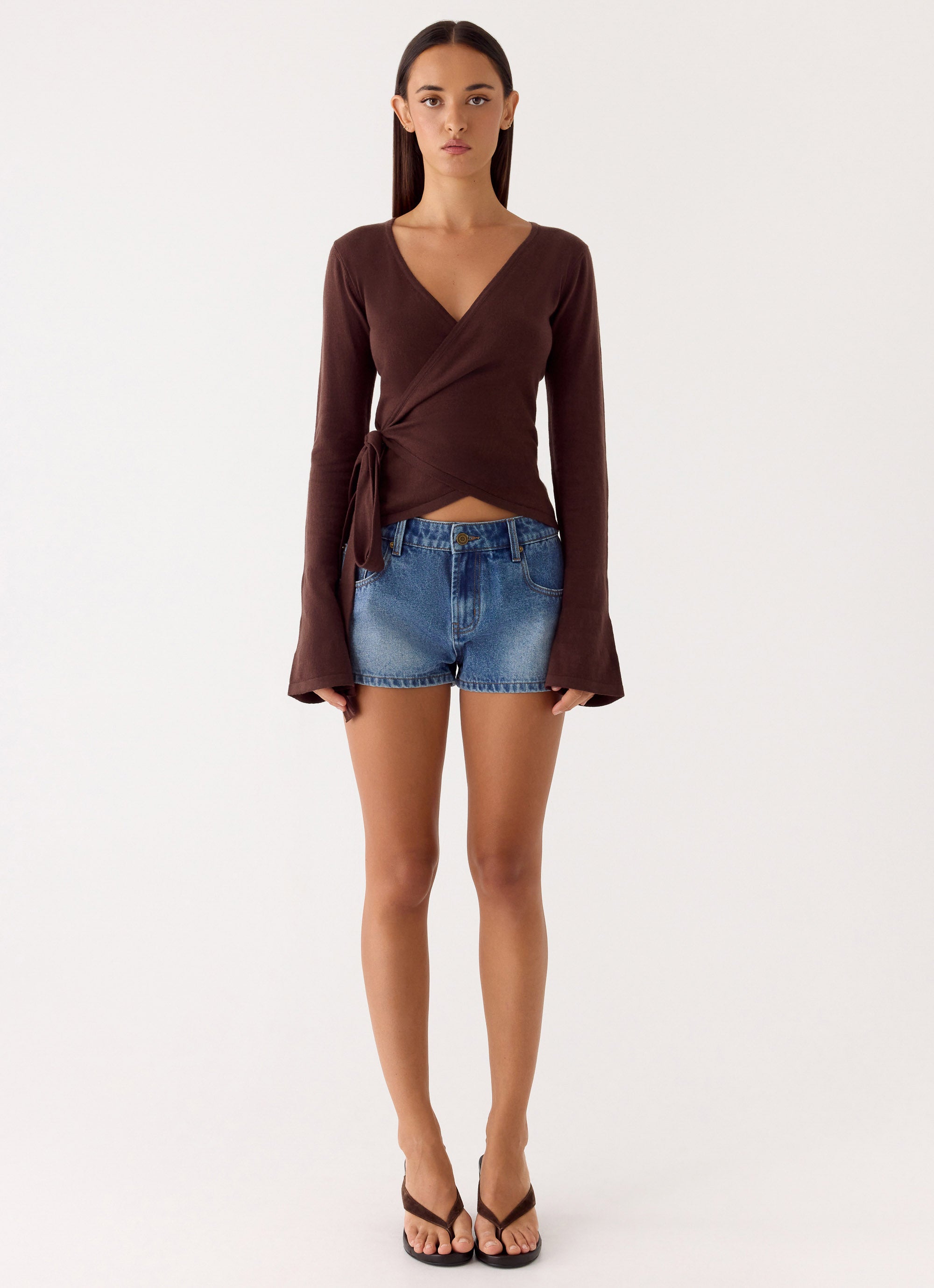 Halo Knit Top - Chocolate