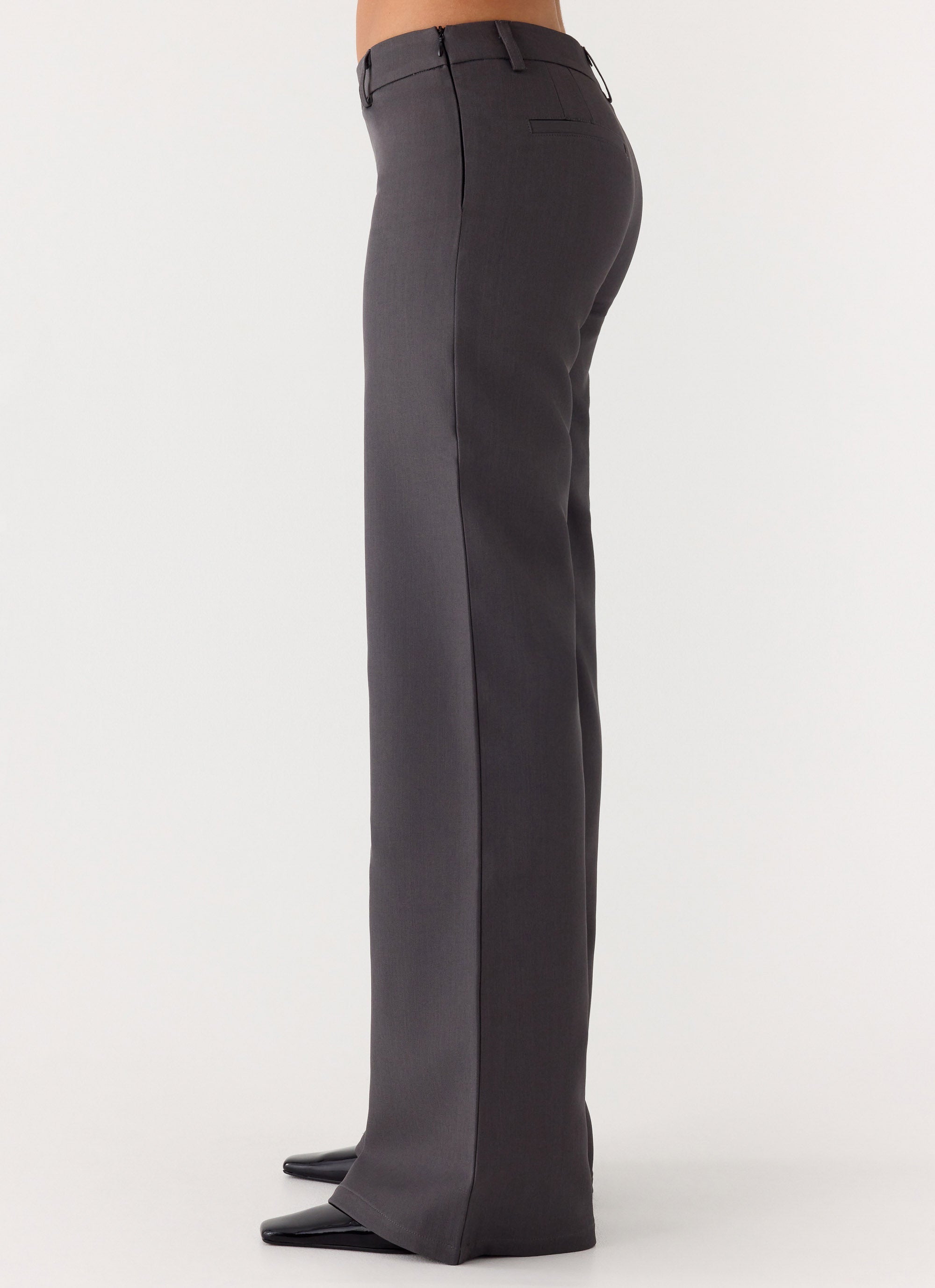 Hot As Ice Low Rise Pants - Grey