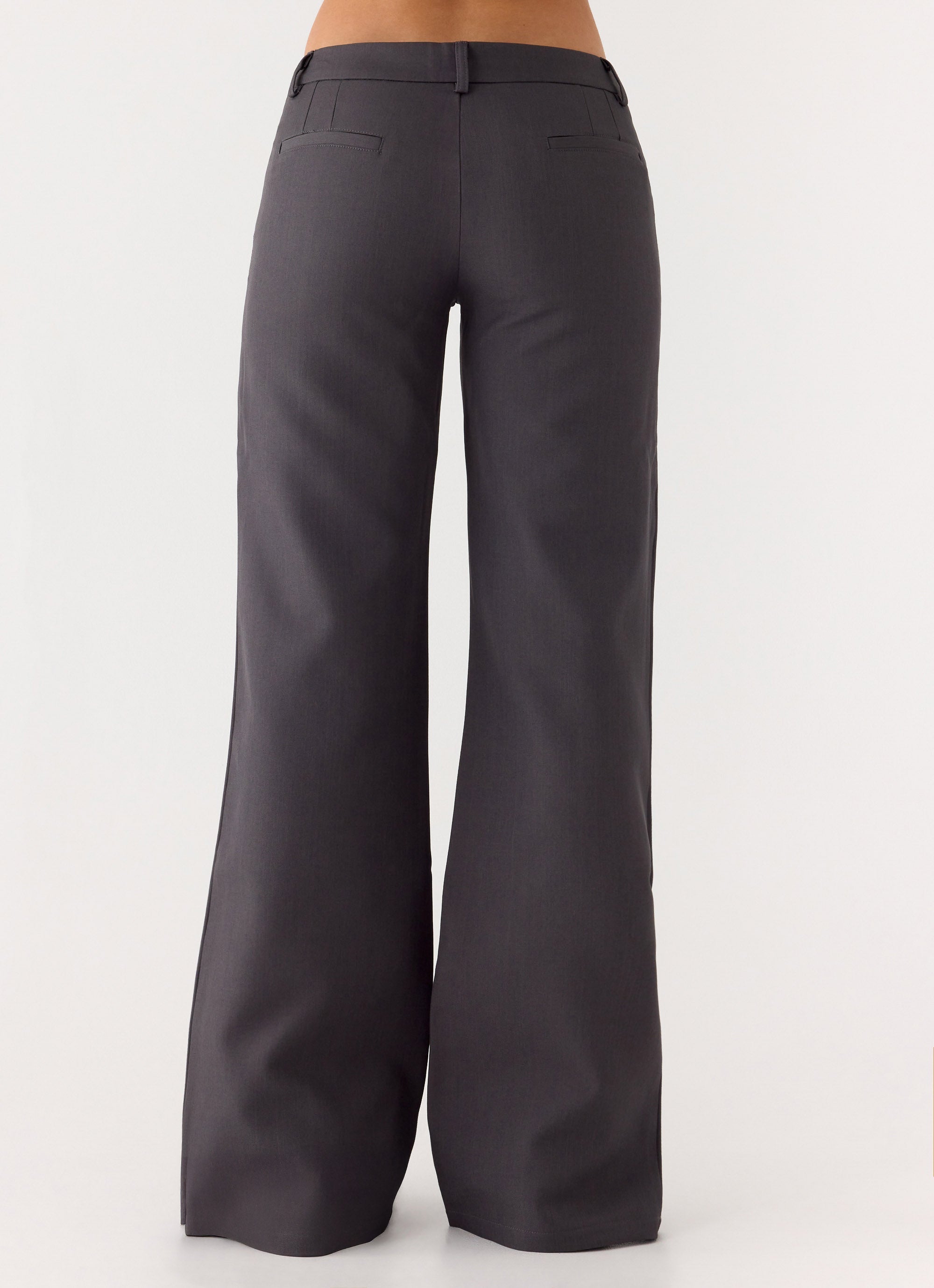 Hot As Ice Low Rise Pants - Grey