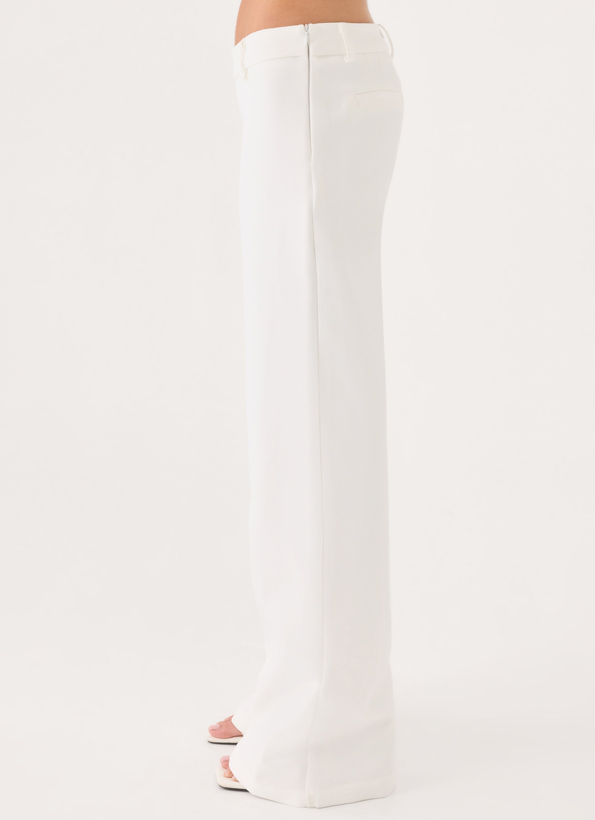 Hot As Ice Low Rise Pants - White