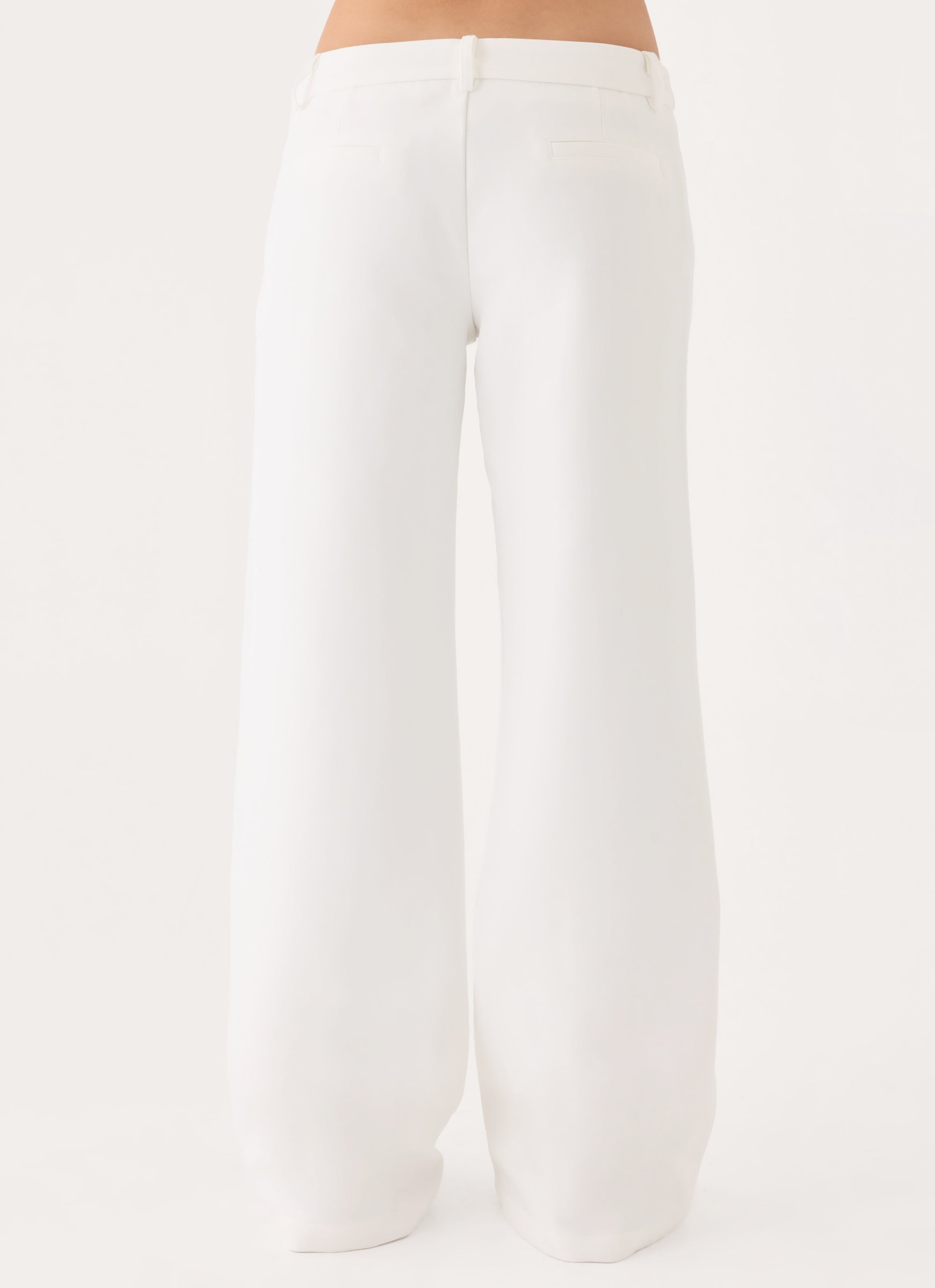 Hot As Ice Low Rise Pants - White