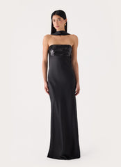 Hush Sequin Maxi Dress - Black