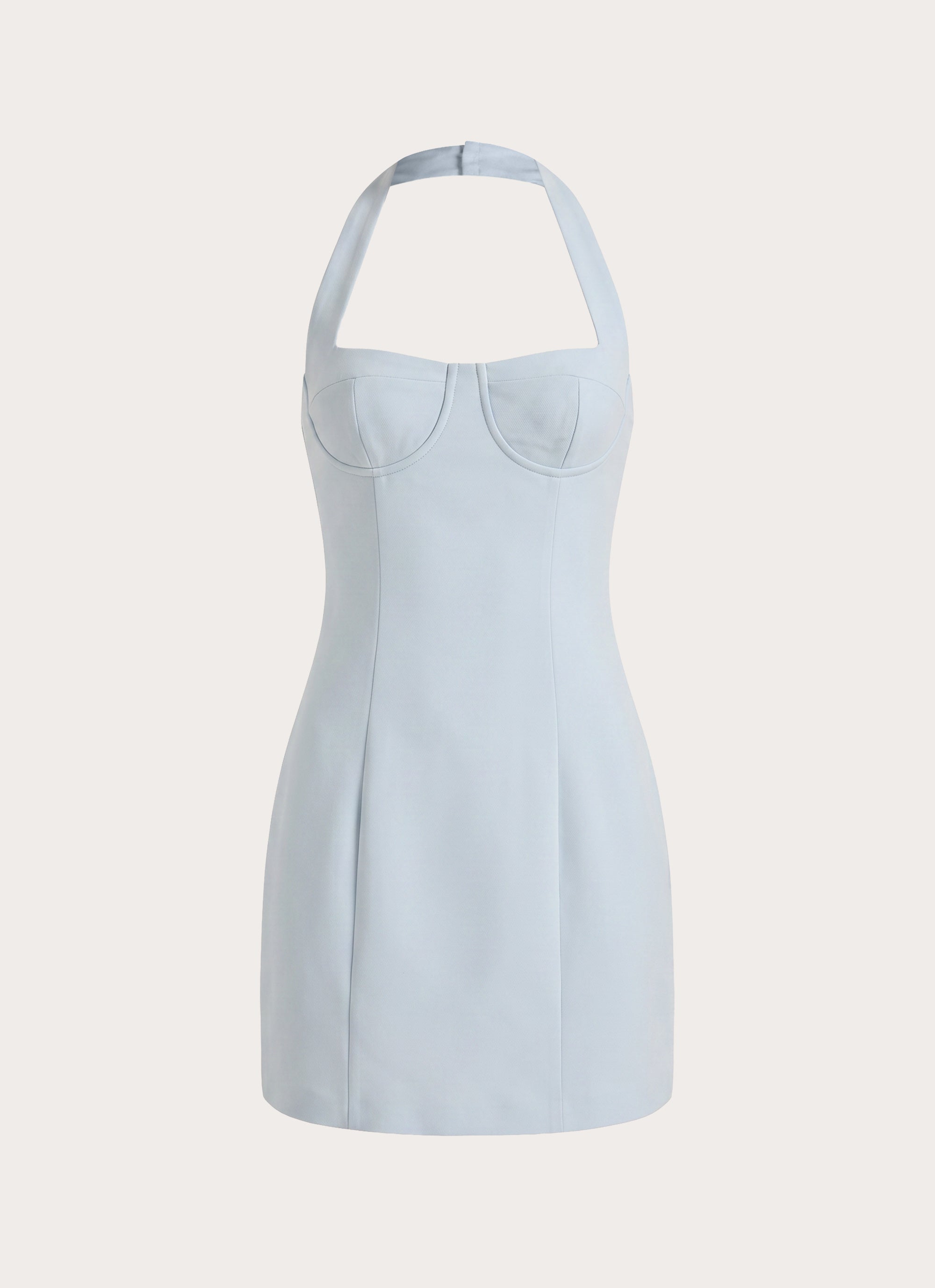 Indira Halter Mini Dress - Blue