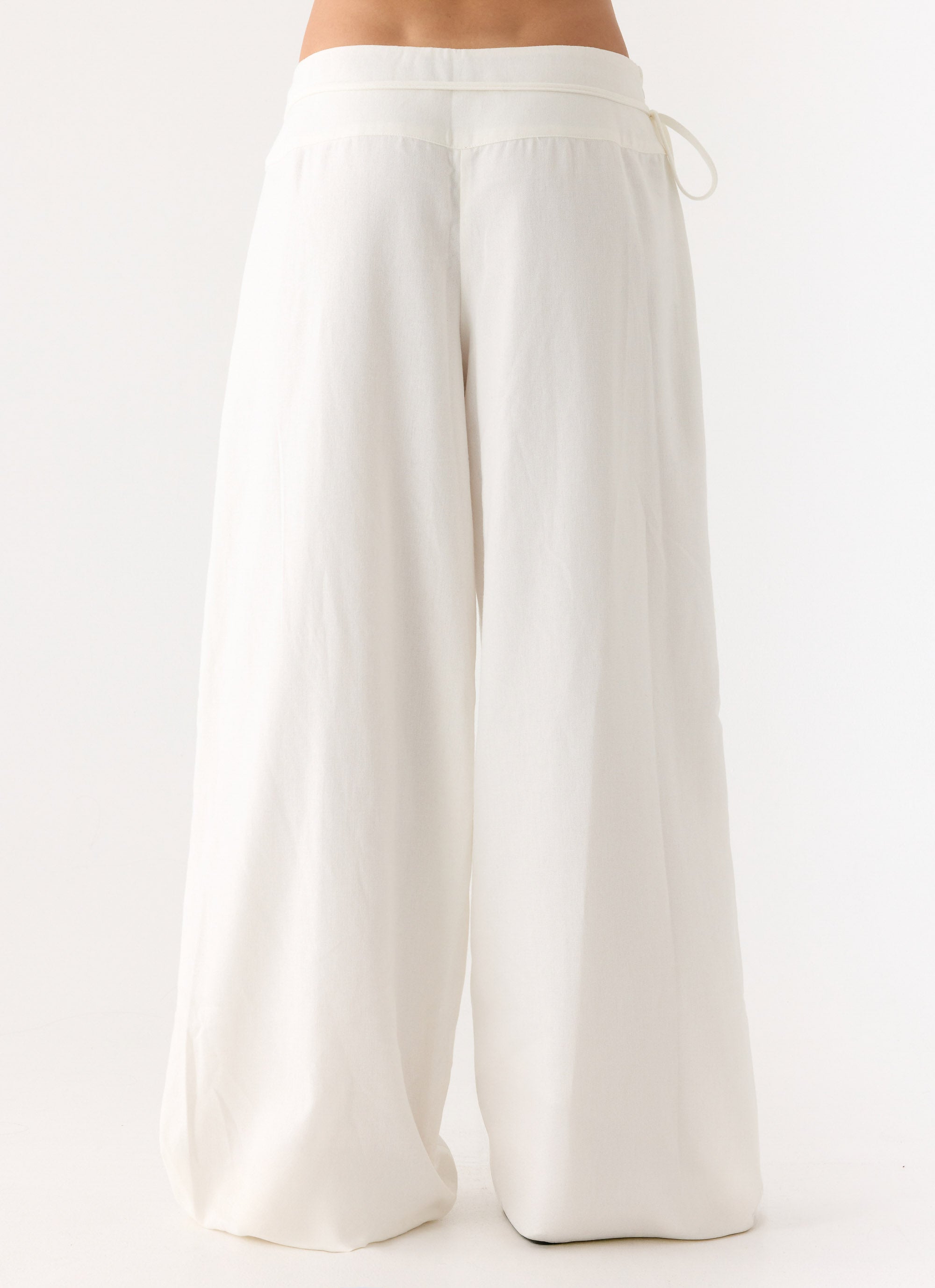 Isobel Linen Pants - White