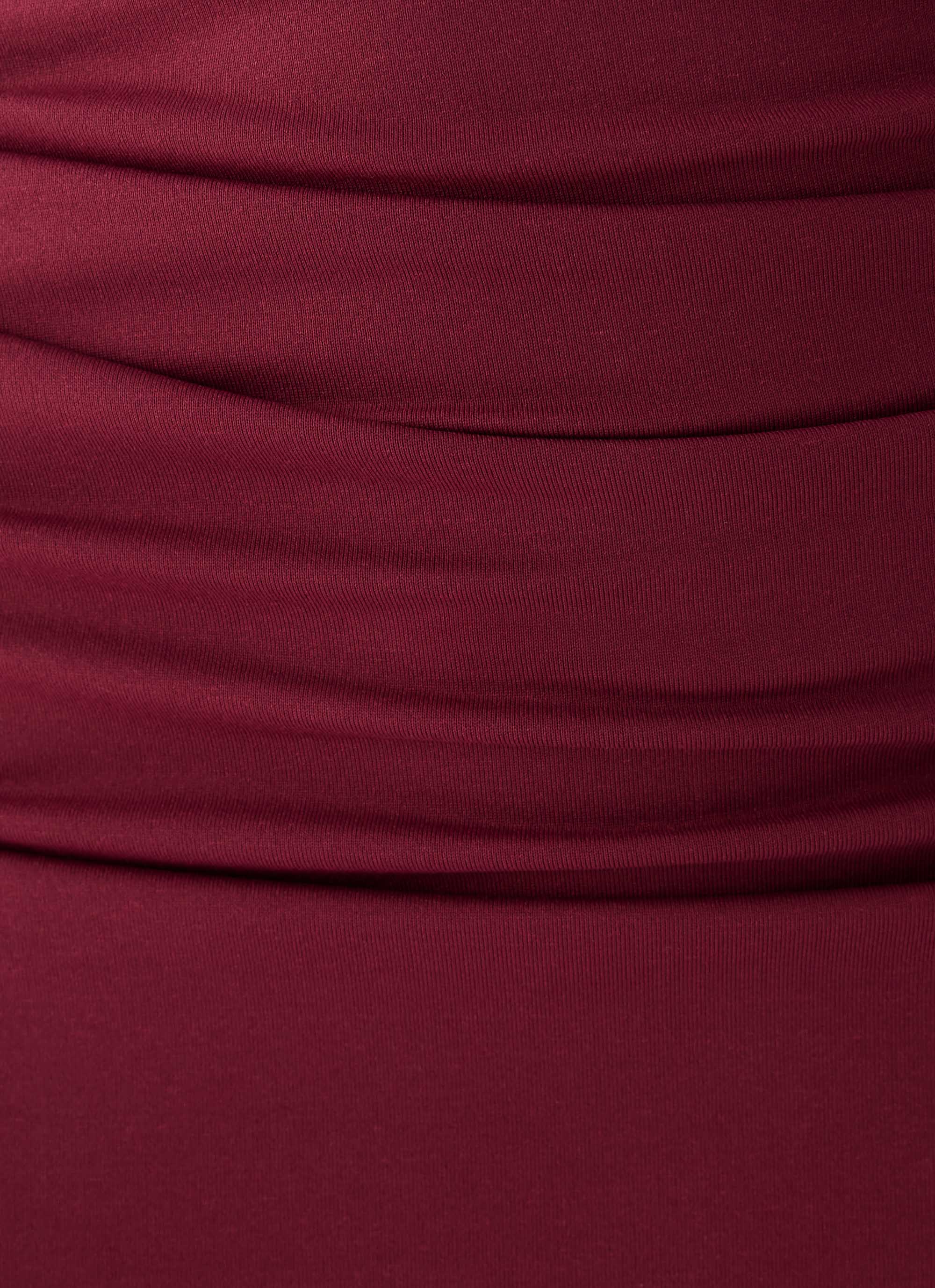 Jess Draped Maxi Dress - Maroon