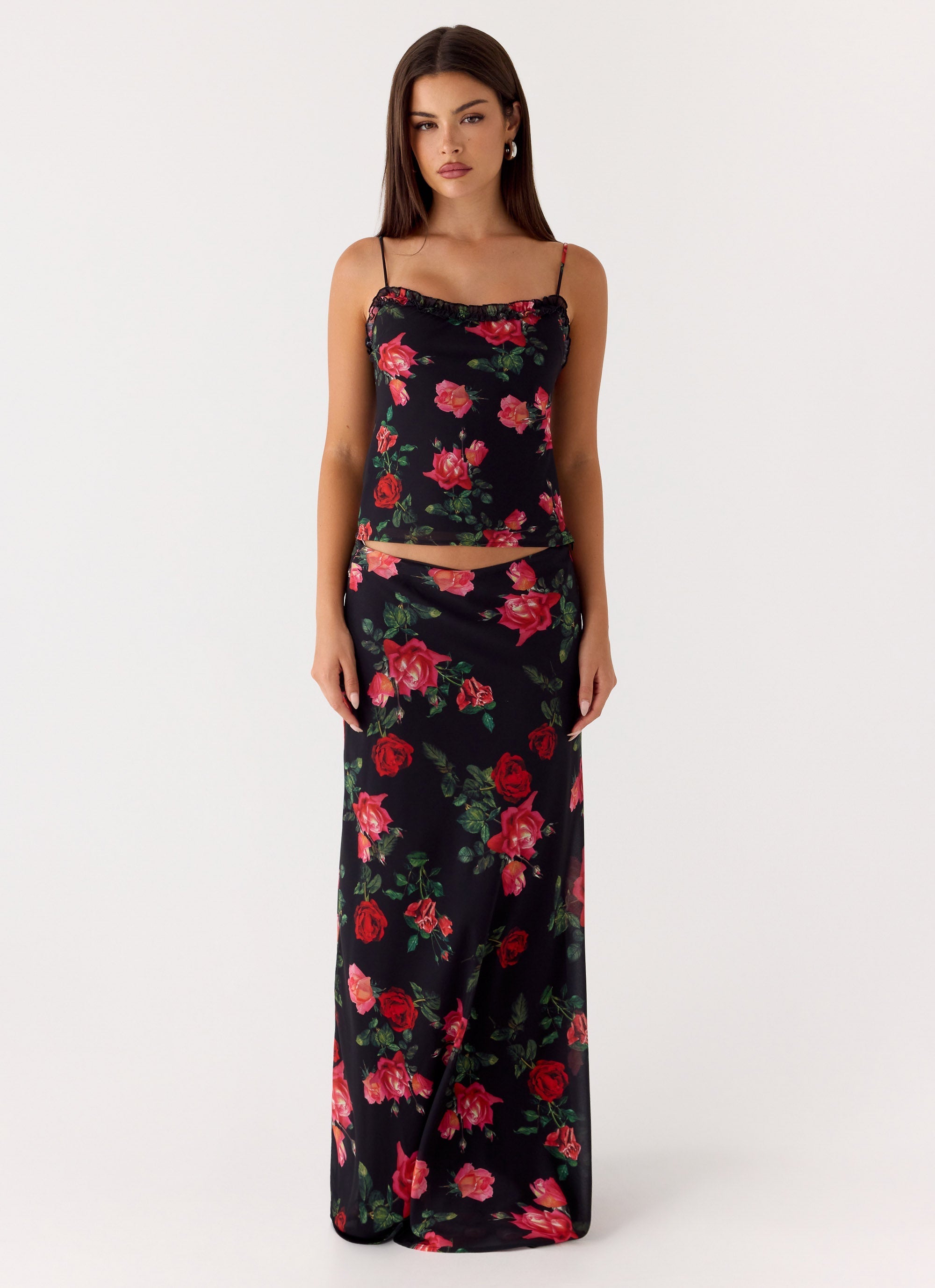 Kahlo Top - Midnight Bloom