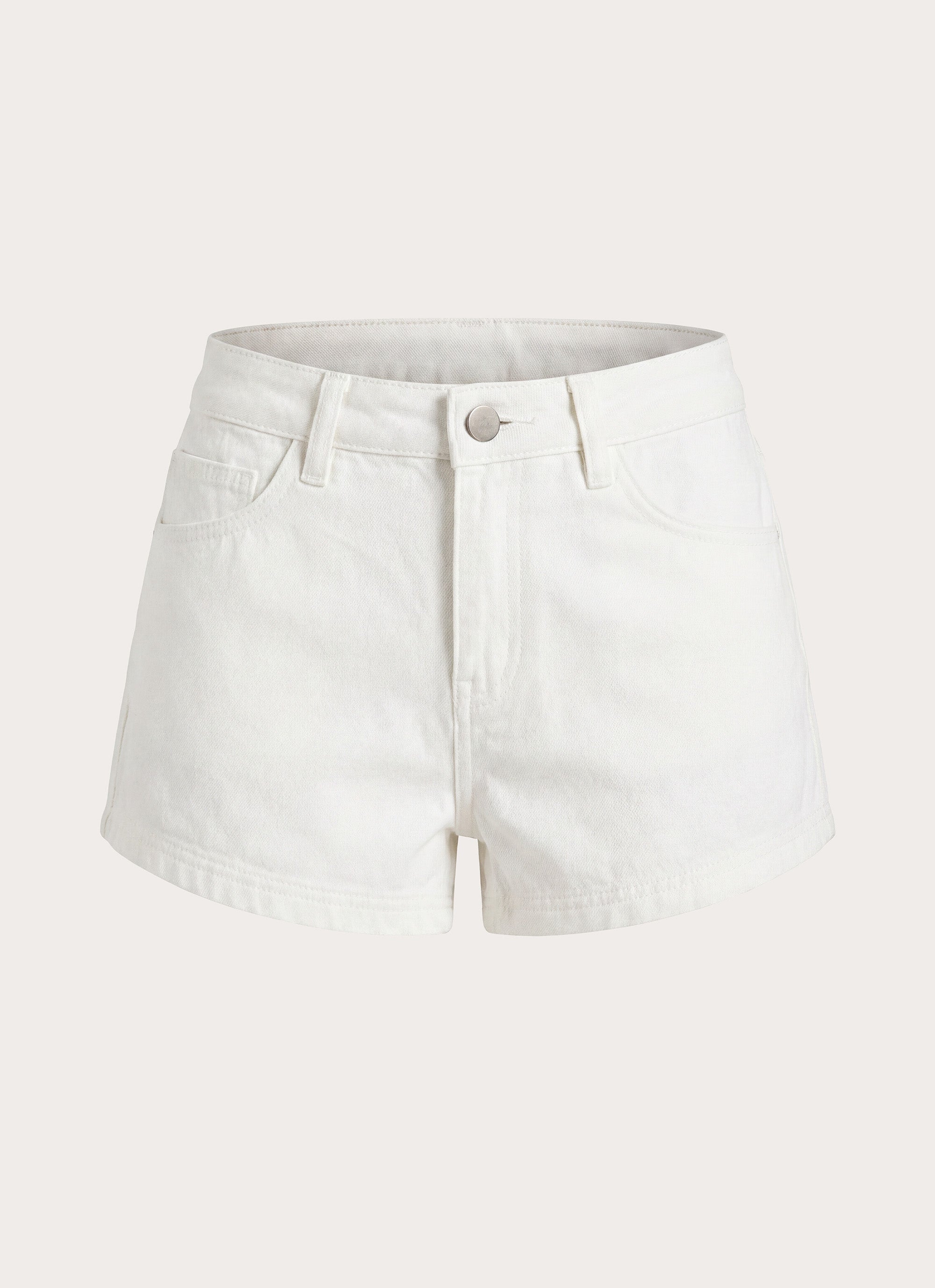 Karter Denim Low Rise Short - White