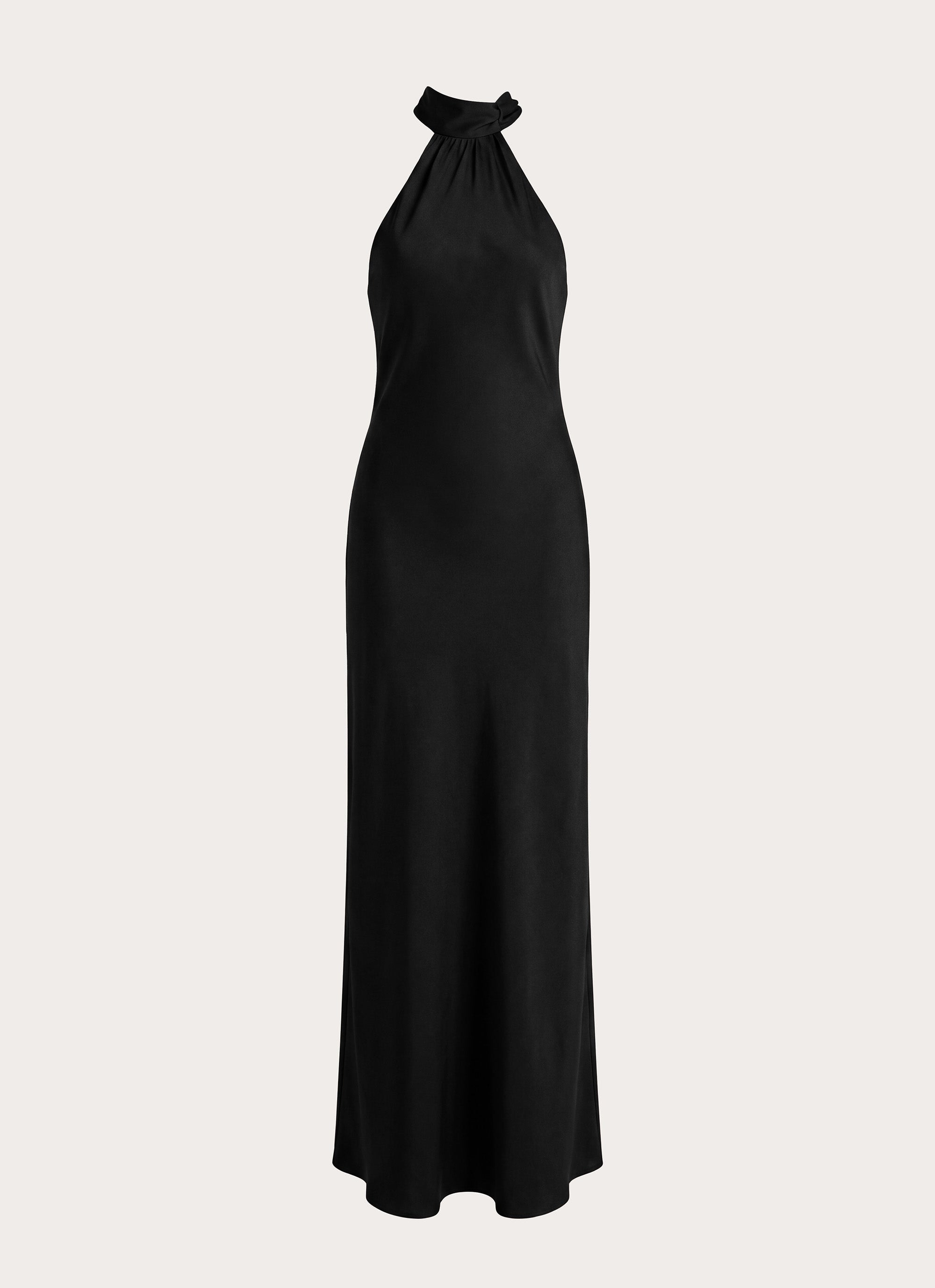 Keena Scarf Maxi Dress - Black