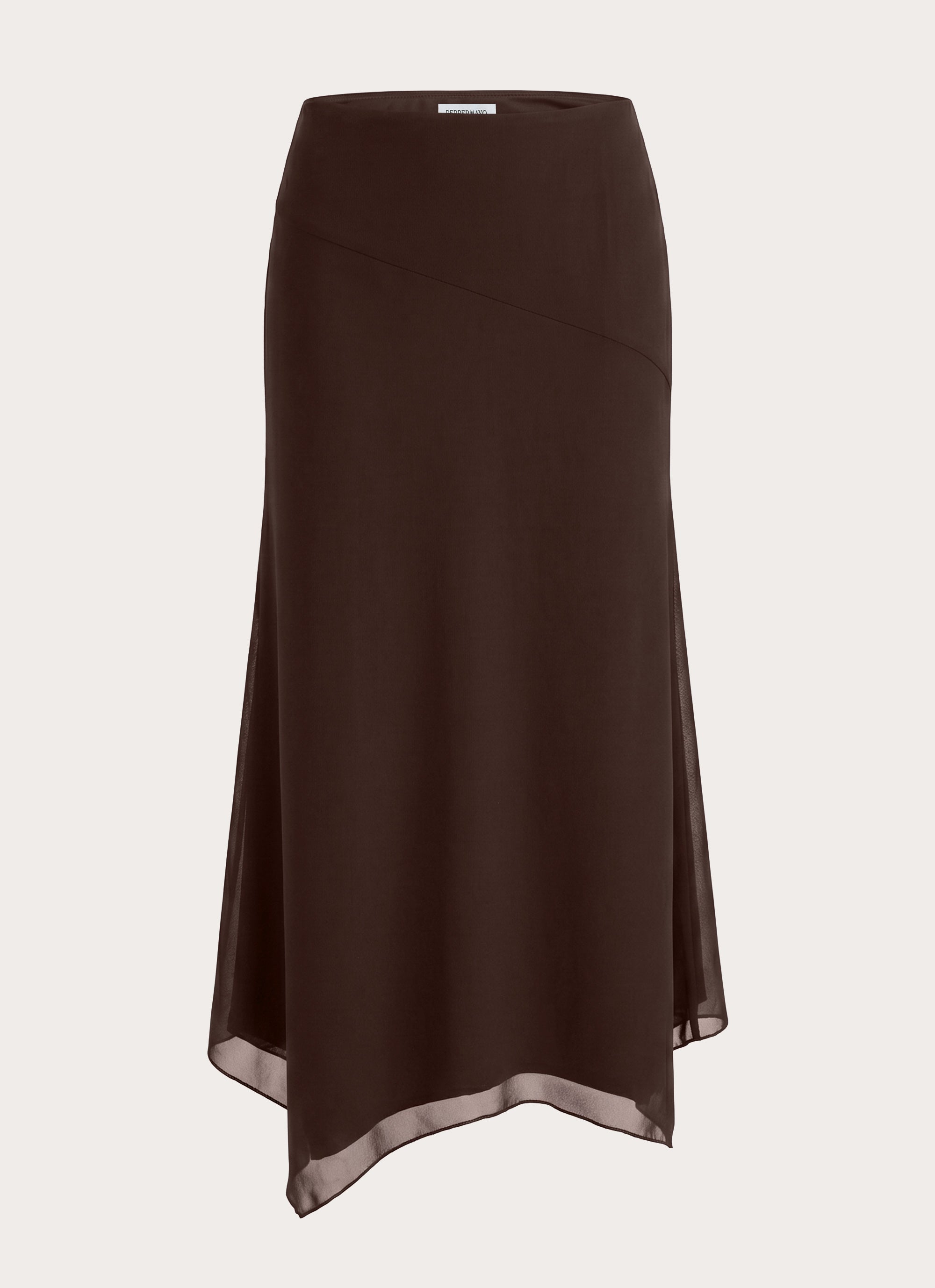 Kerrie Hanky Midi Skirt - Chocolate