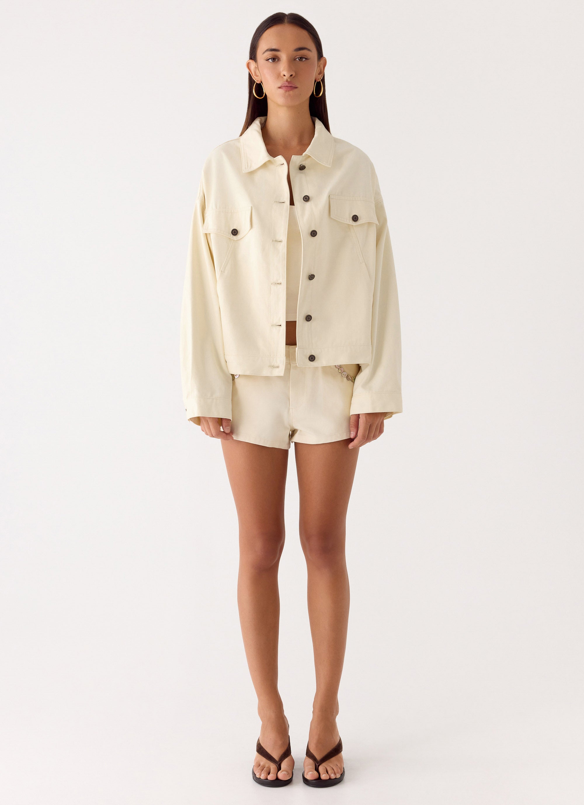 Lewis Drill Jacket - Ivory