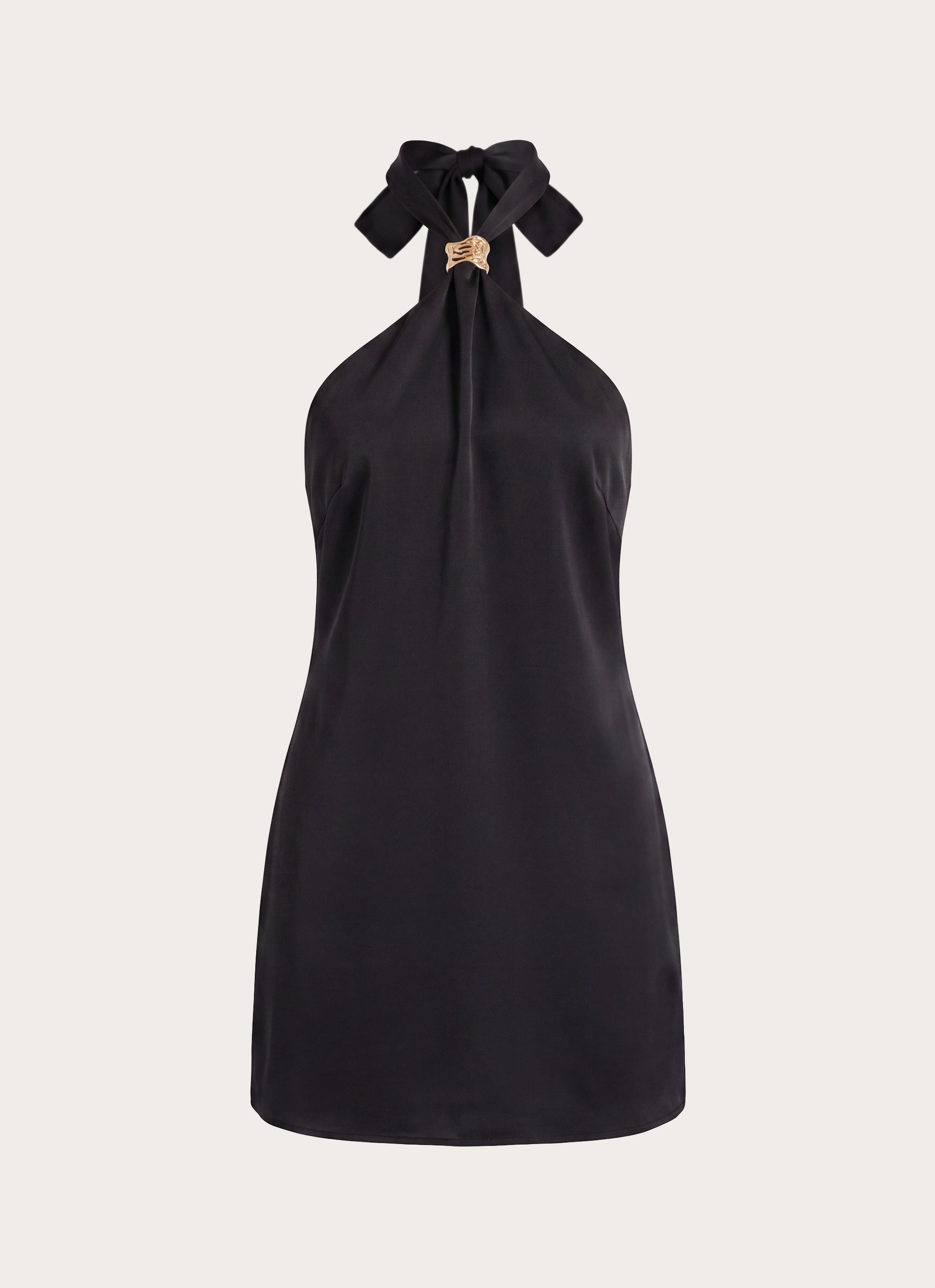 Lexia Halter Mini Dress - Black