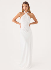 Lilas Maxi Dress - White