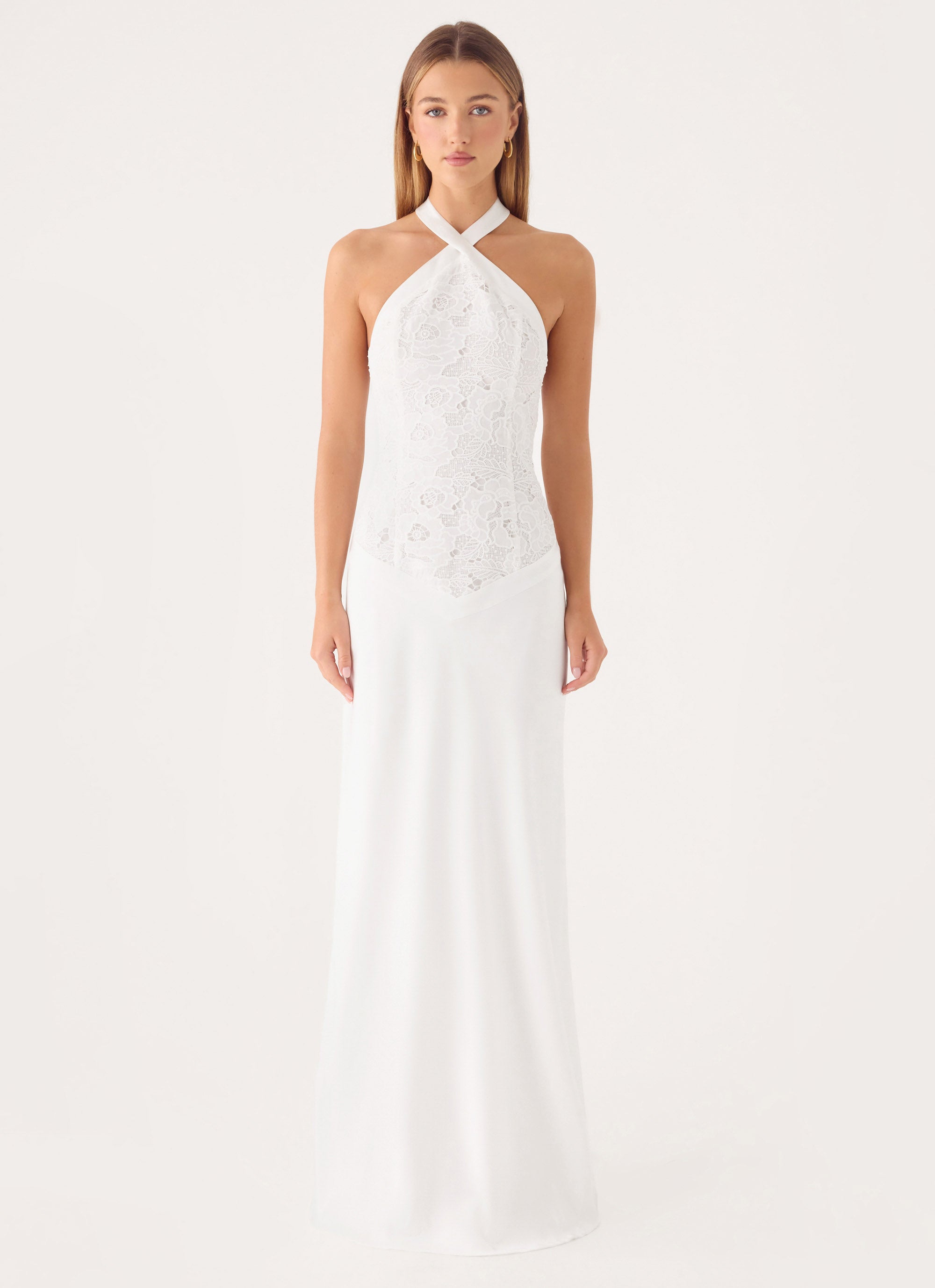 Lilas Maxi Dress - White