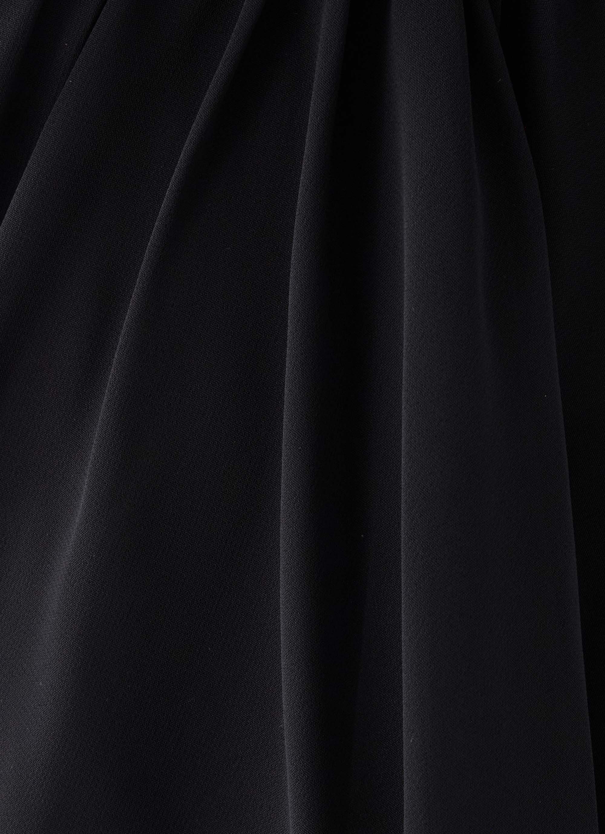 Lilliette Chiffon Mini Dress - Black