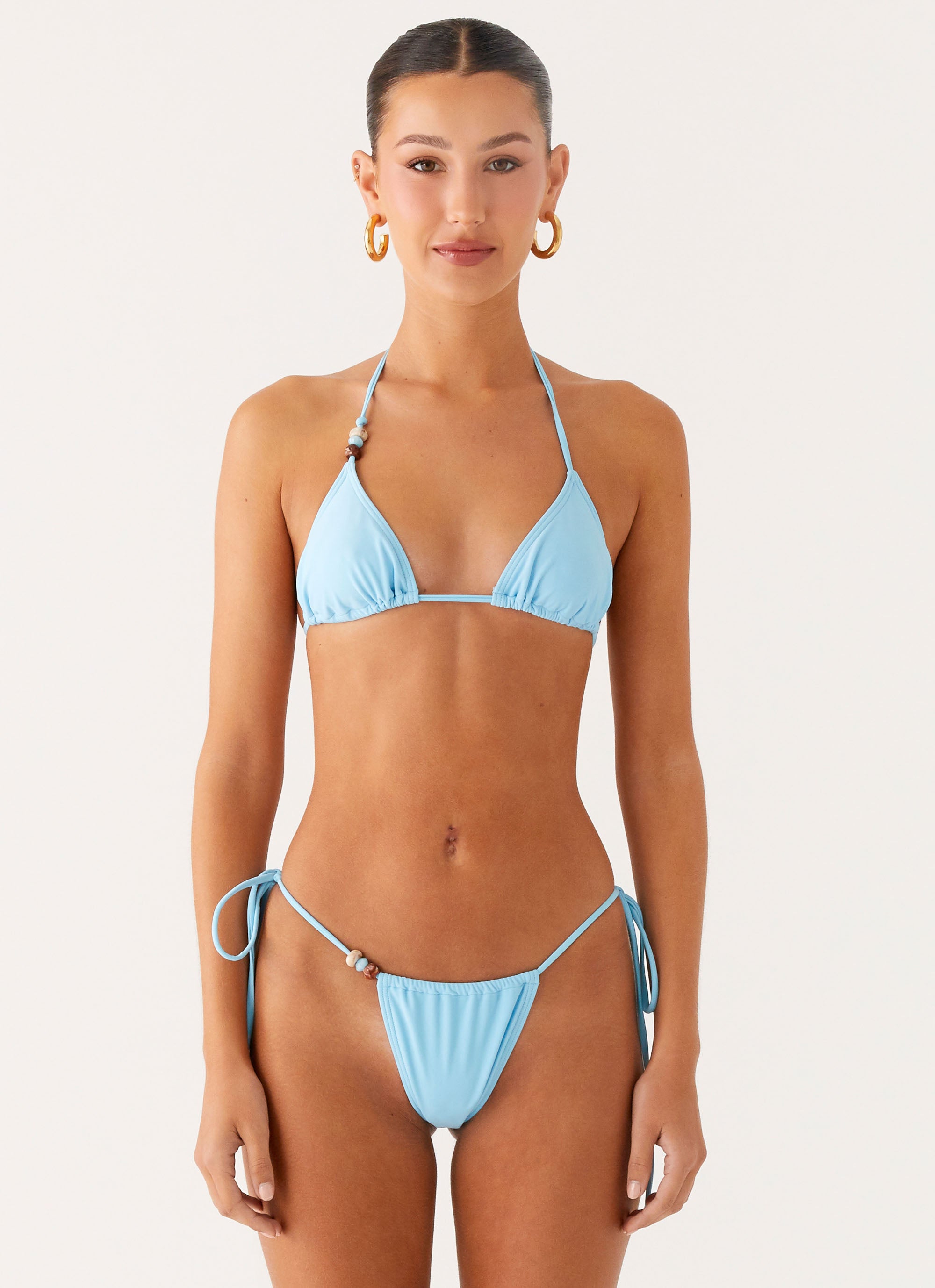 Liona Bead Bikini Bottoms - Turquoise