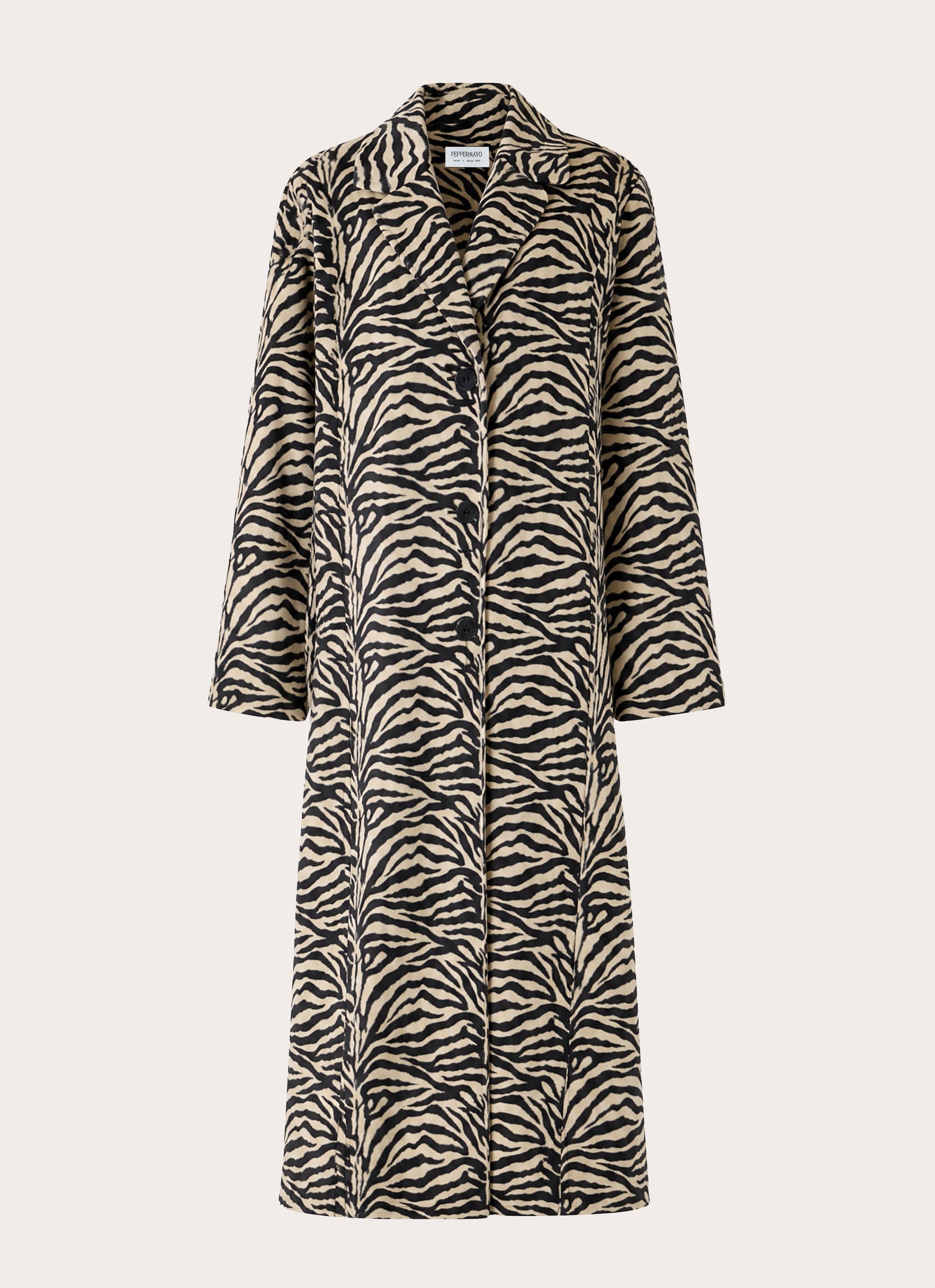 Lirena Fitted Zebra Coat - Zebra