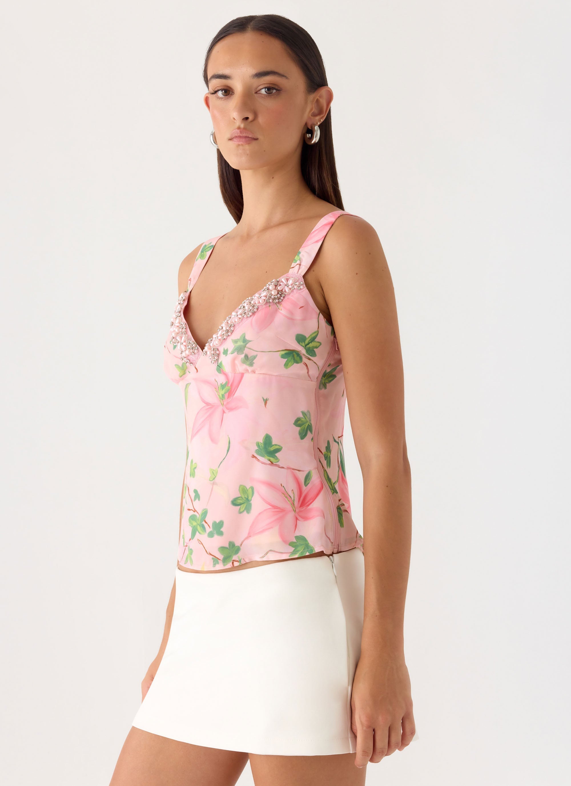 Loop Cami Top - Blooming Spring