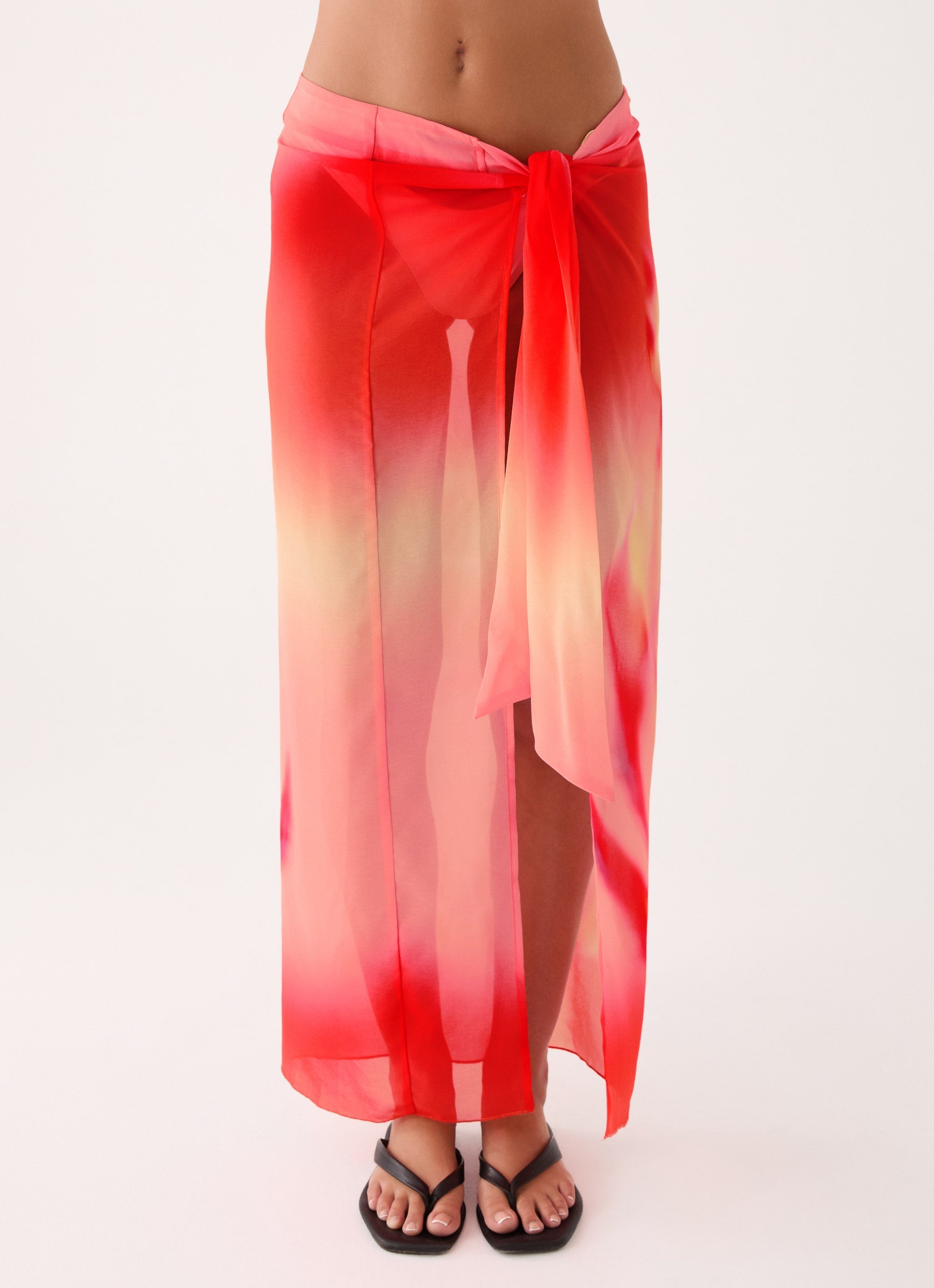 Low Tide Sarong Maxi Skirt - Sunburnt Petal