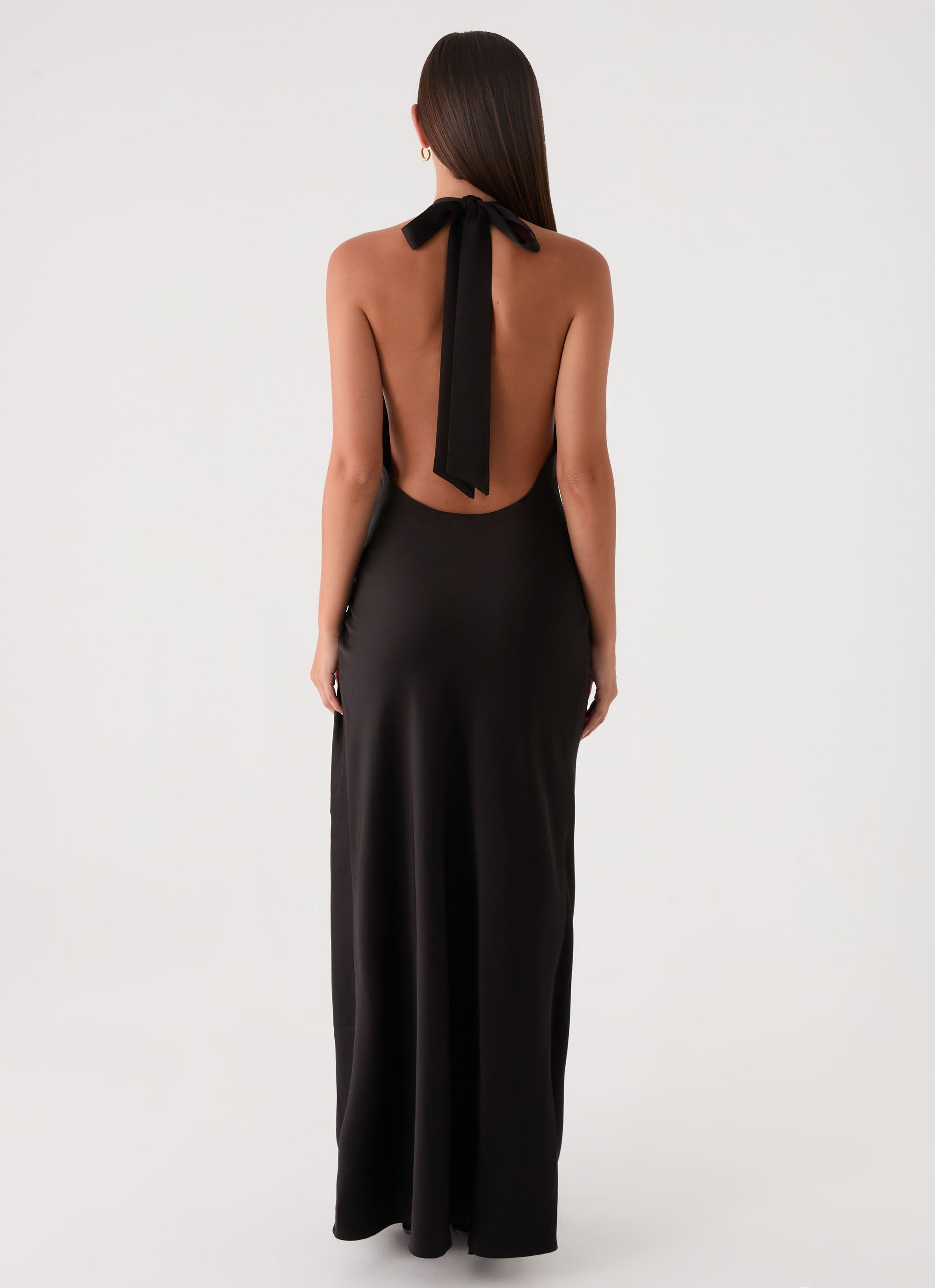 Lumae Halter Maxi Dress - Black