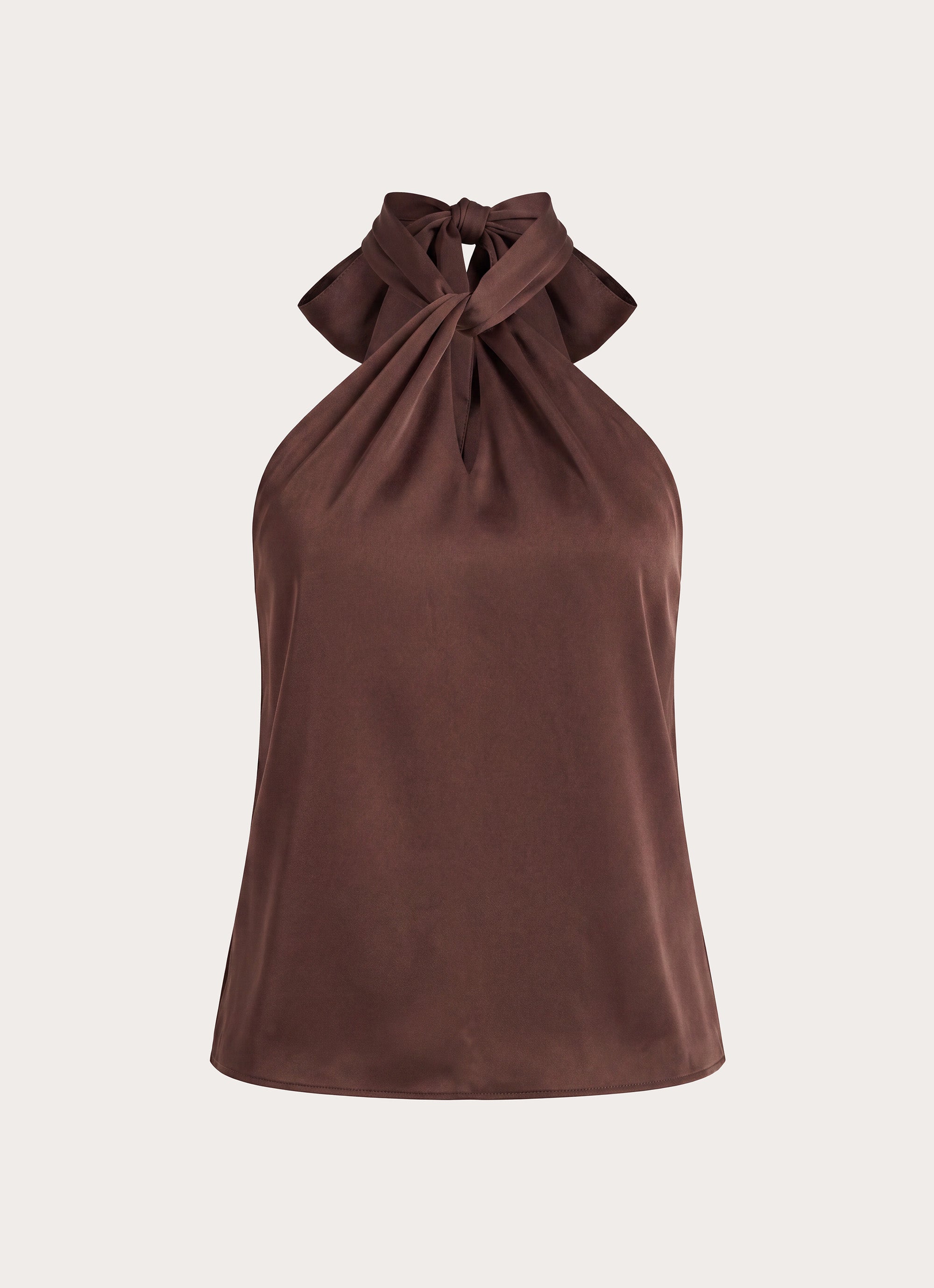 Maddox Scarf Top - Chocolate