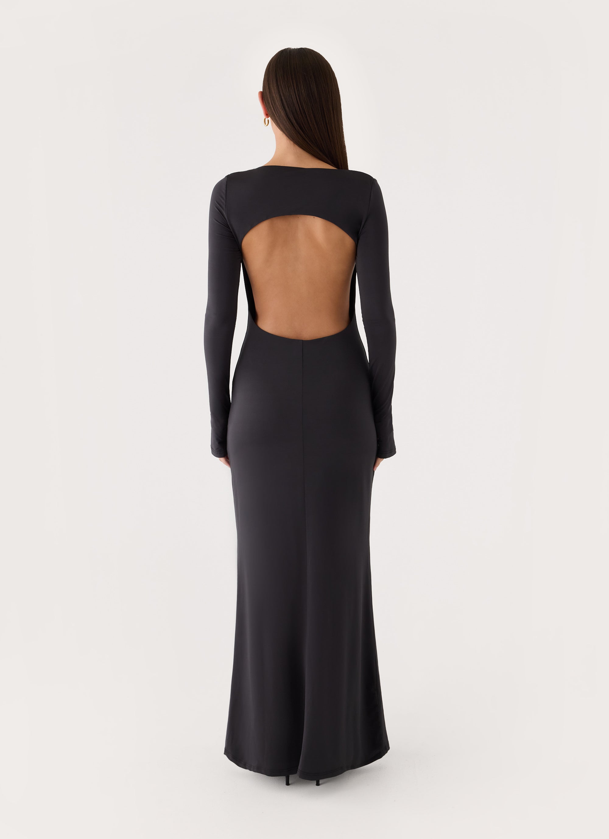 Main Event Keyhole Maxi Dress - Black