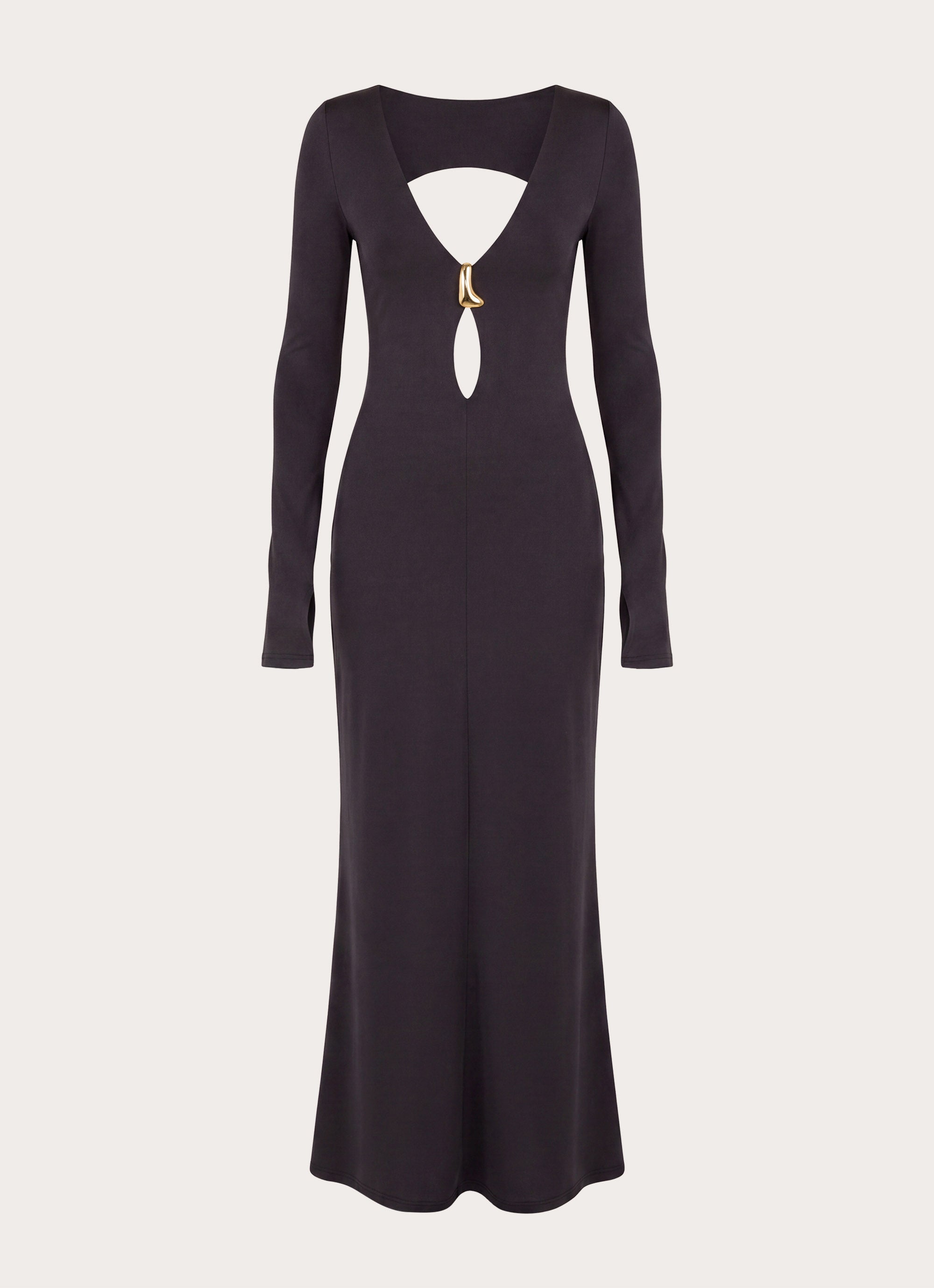 Main Event Keyhole Maxi Dress - Black