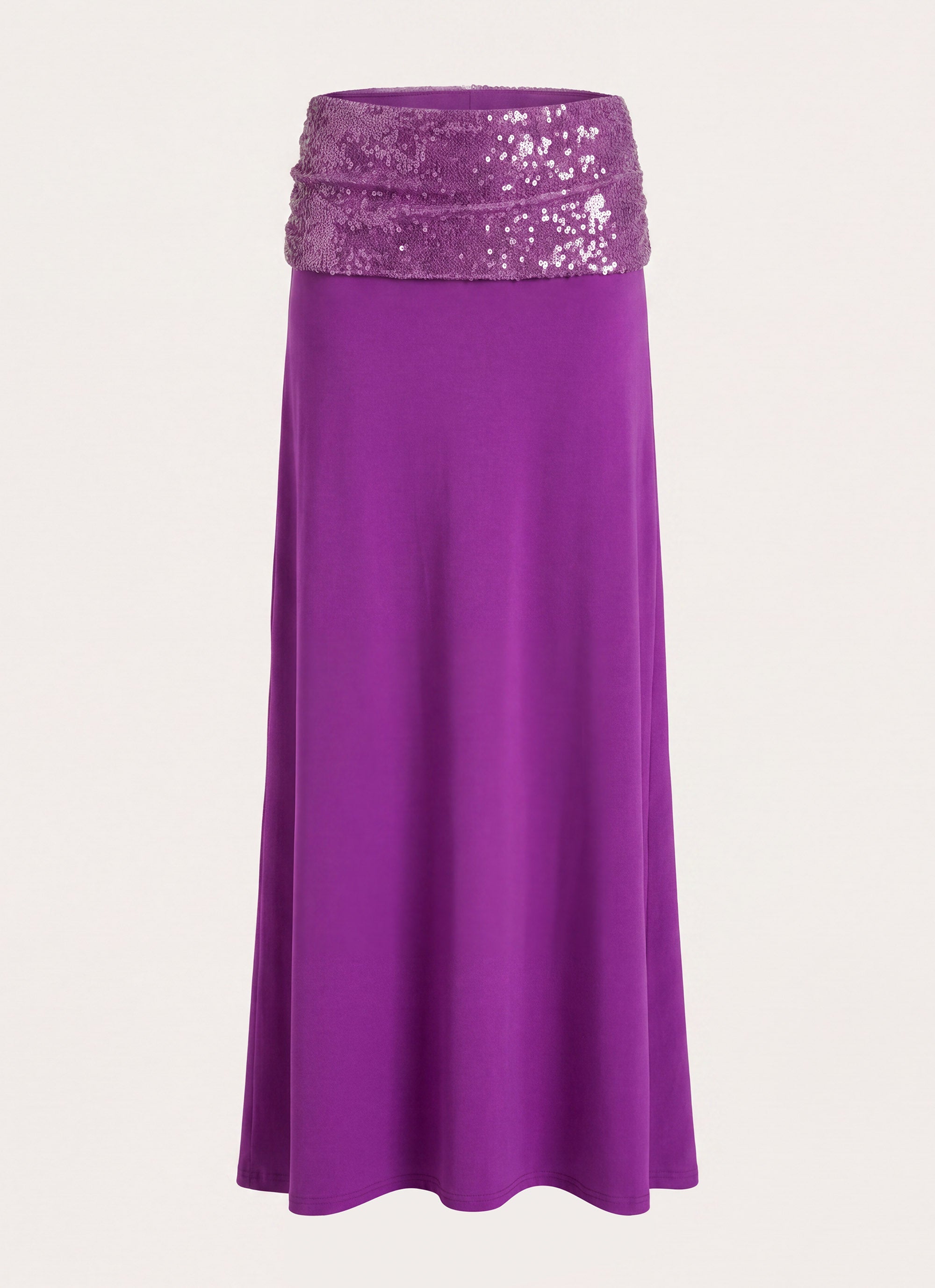 Marista Sequin Maxi Skirt - Purple