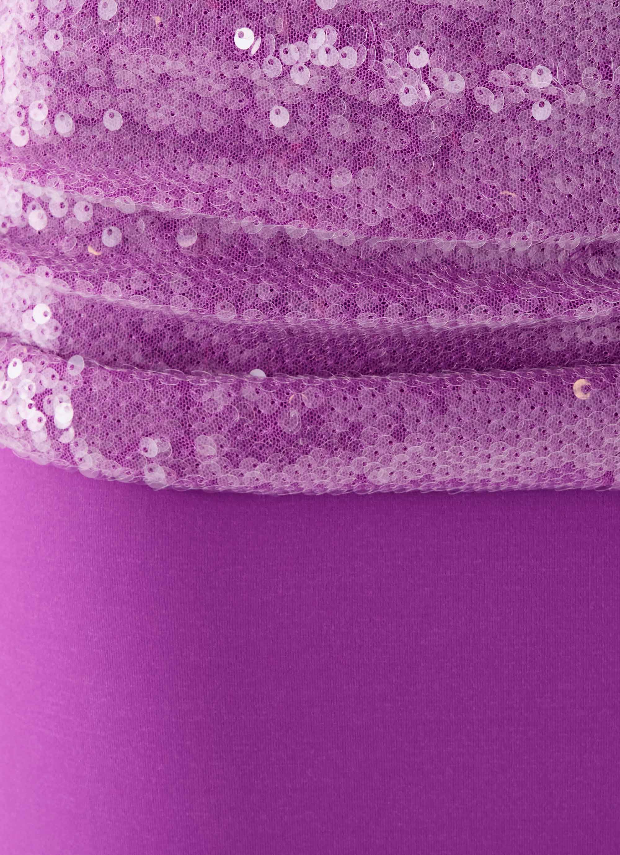 Marista Sequin Maxi Skirt - Purple