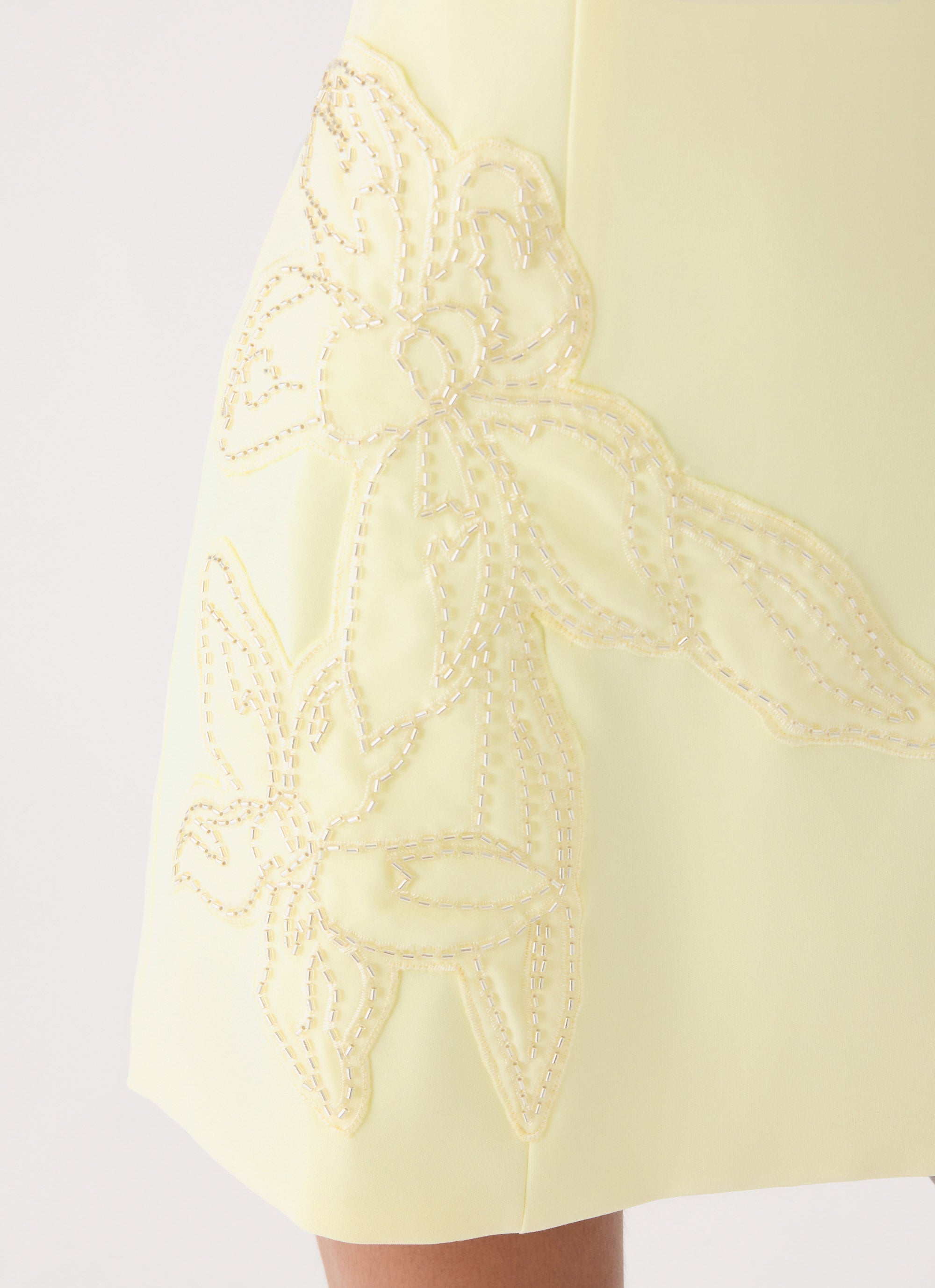 Marta Strapless Mini Dress - Yellow