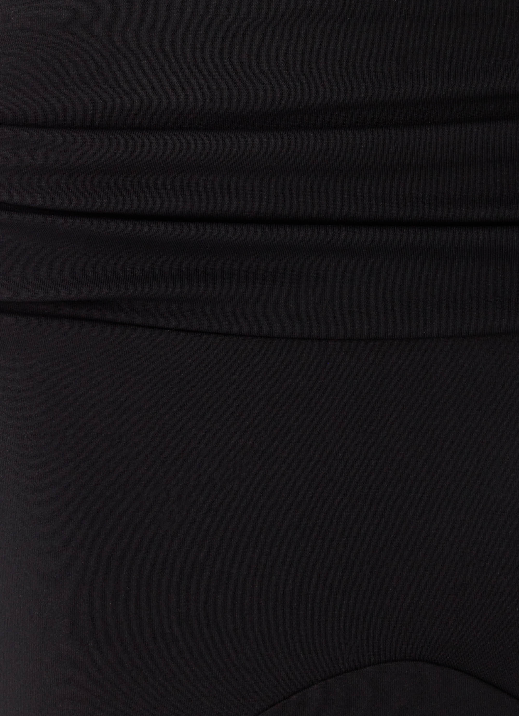 Maura Asymmetrical Midi Skirt - Black