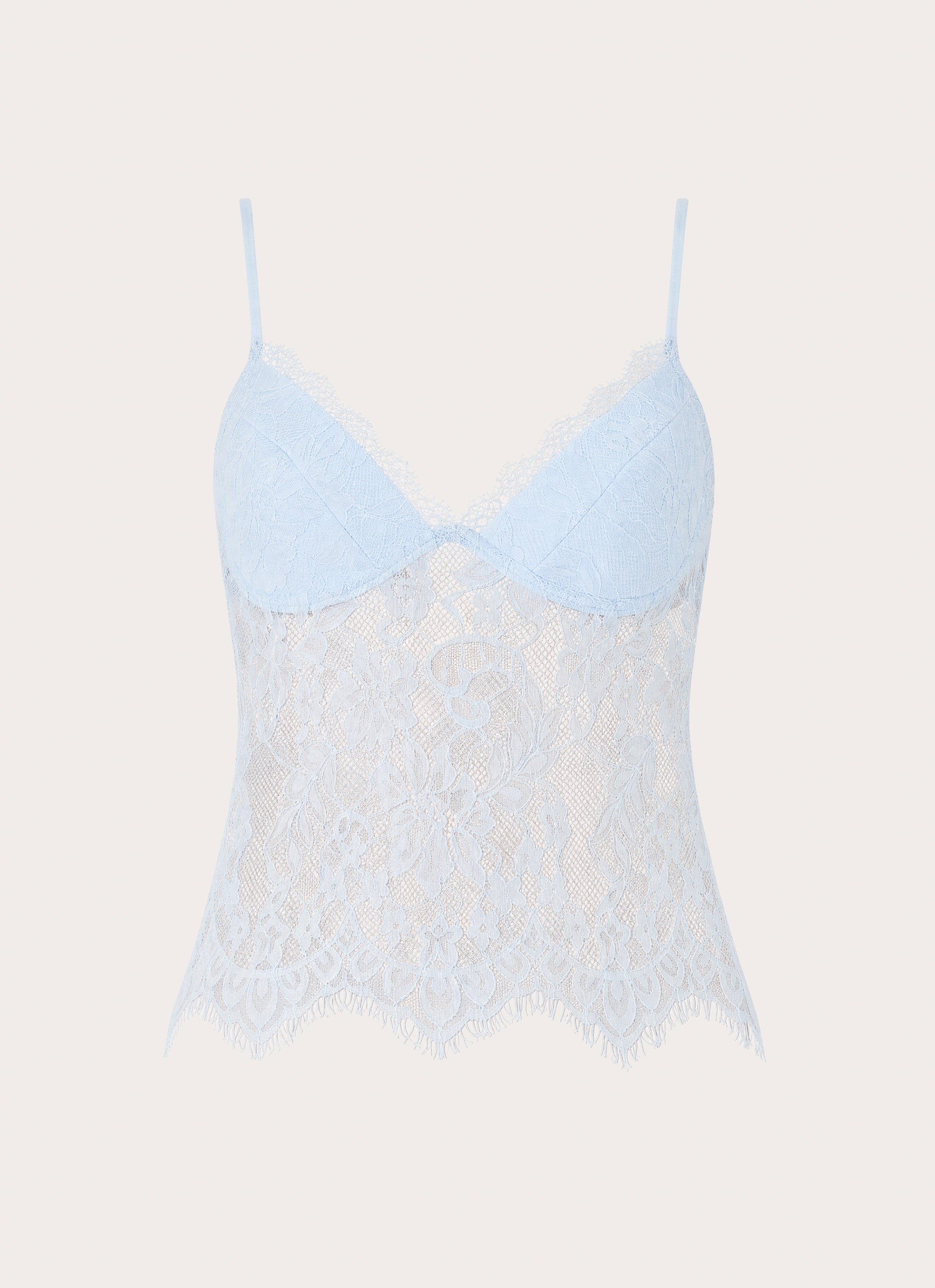 Merisso Lace Bustier Top - Blue