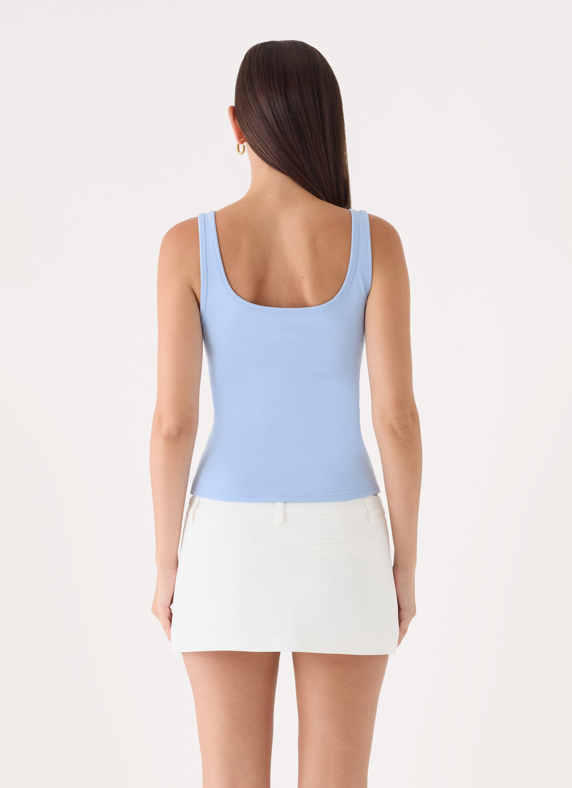 Michele Floral Top - Baby Blue