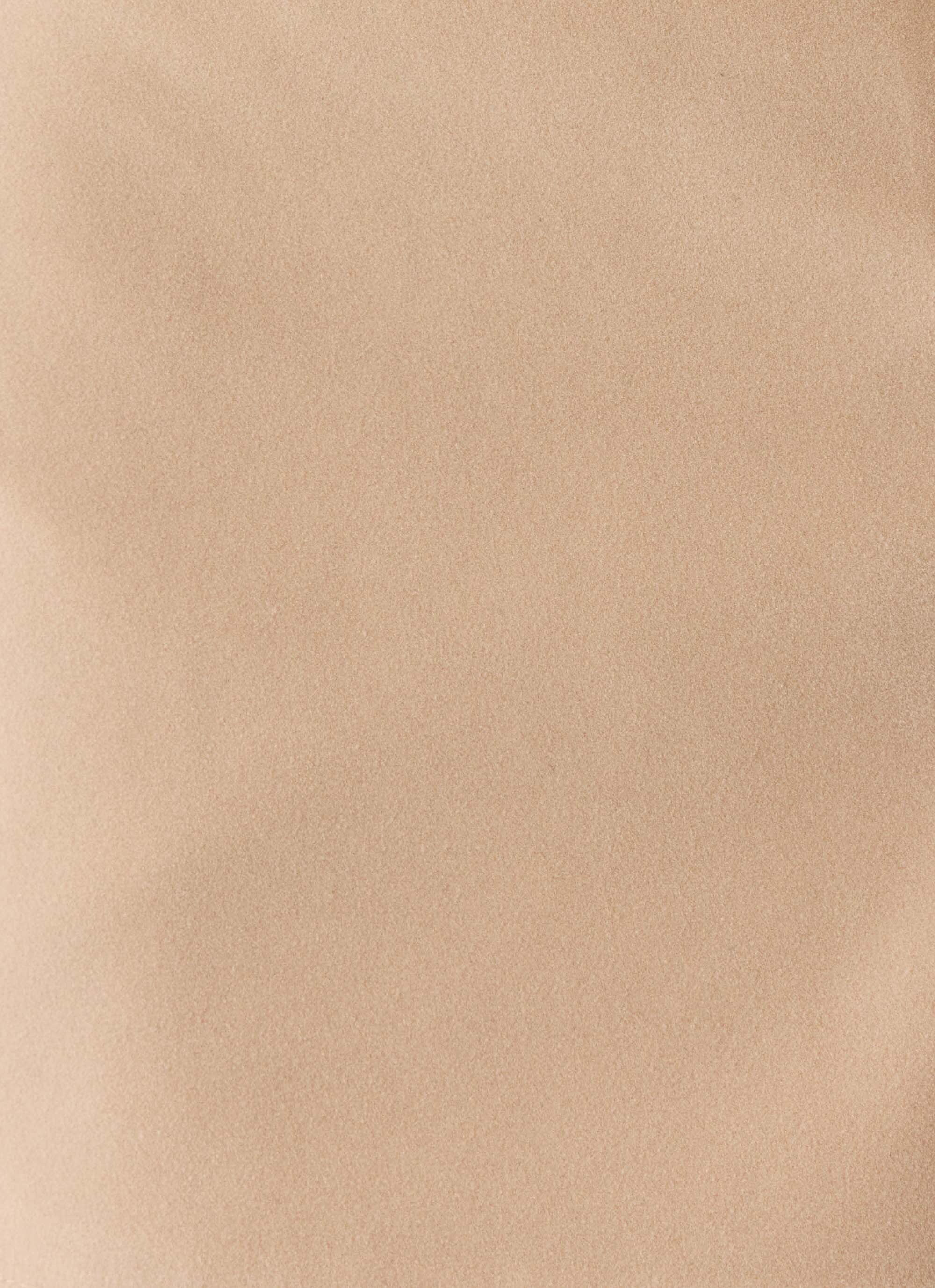 Milae Suede Micro Mini Skirt - Beige
