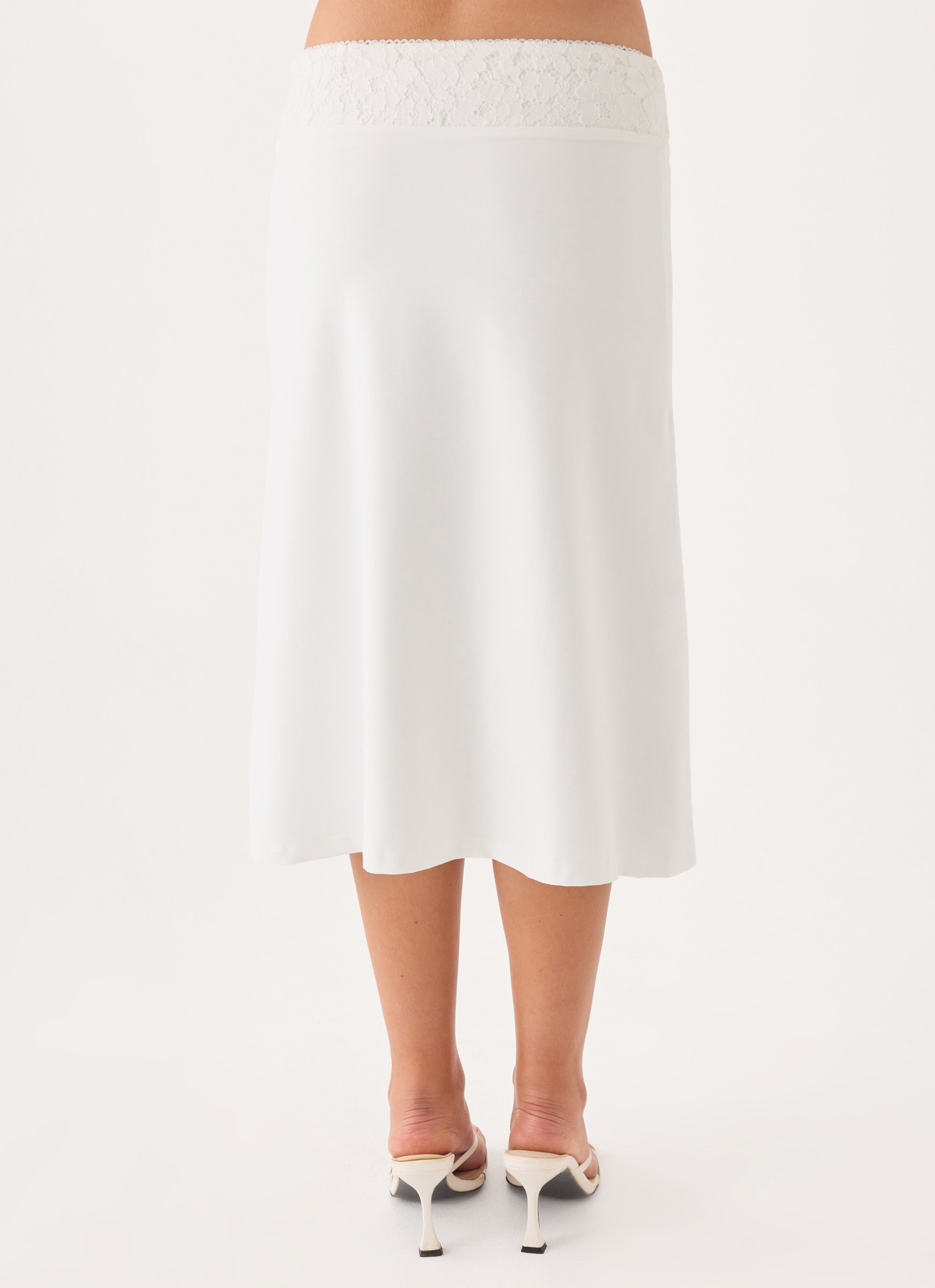 Moments Midi Skirt - White