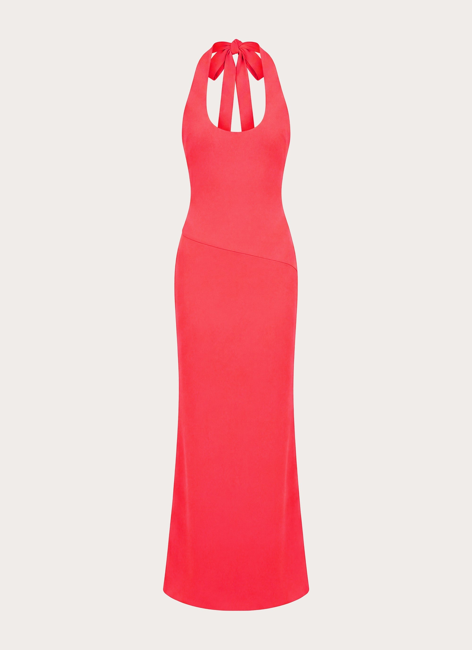 Nardin Maxi Dress - Coral Red