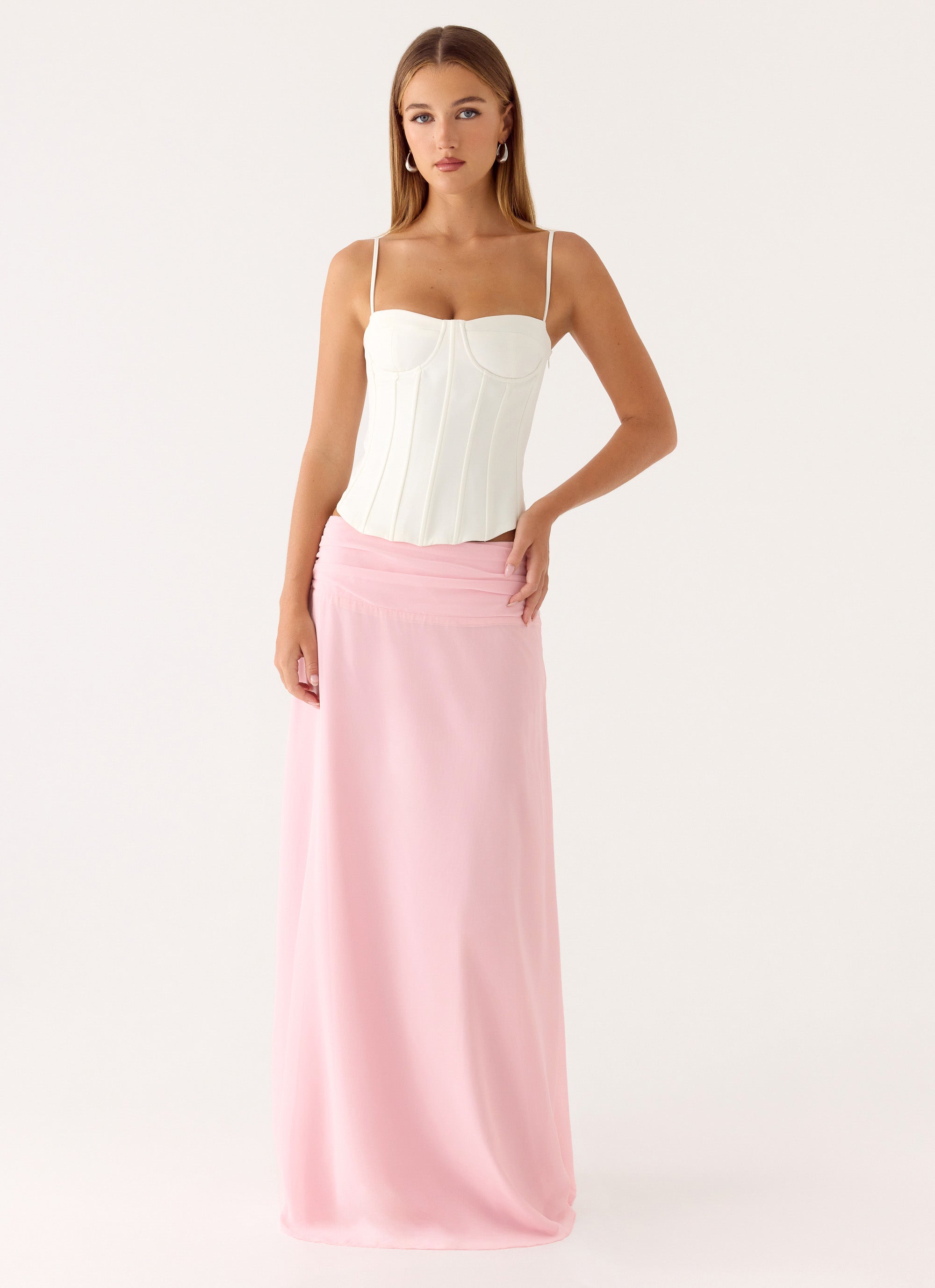 Natalya Maxi Skirt - Pink