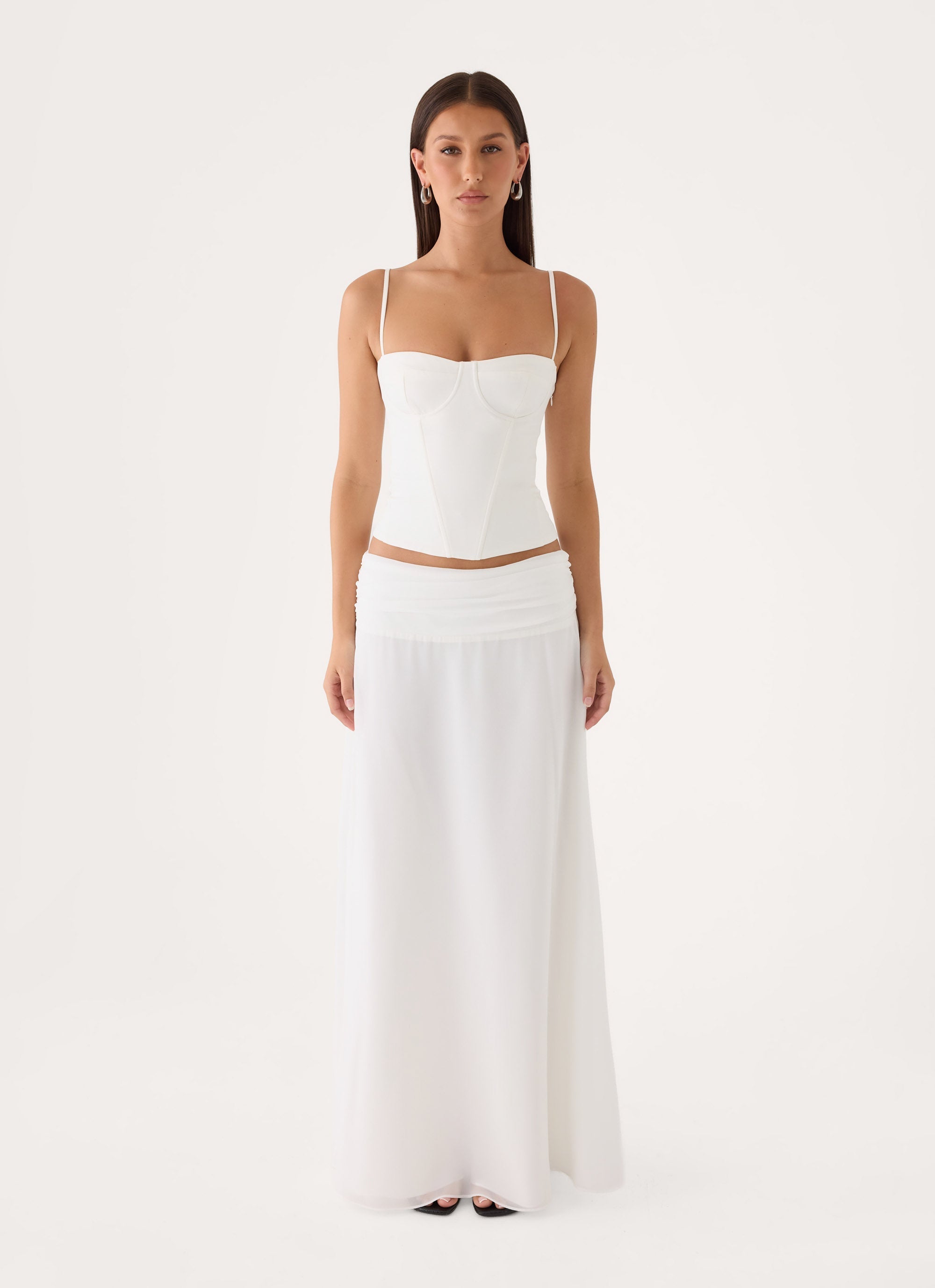 Natalya Maxi Skirt - White