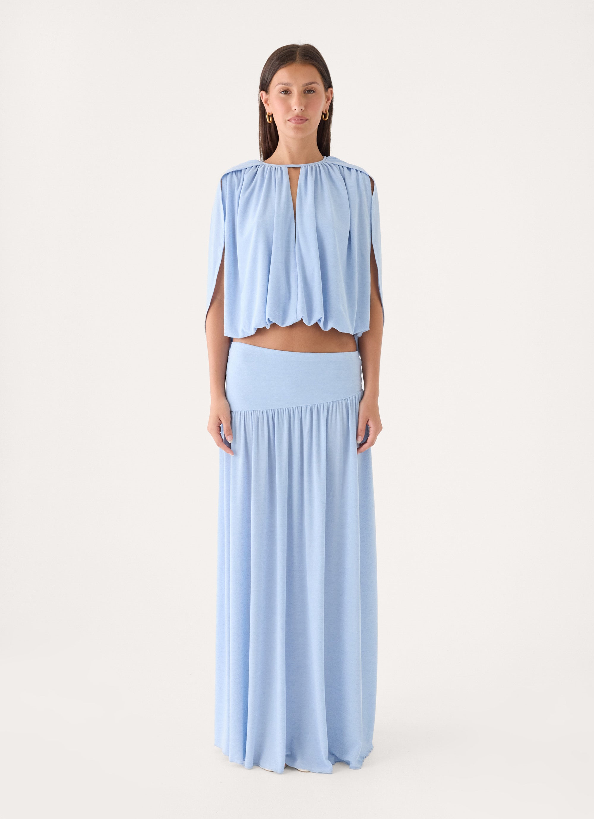 Nilima Draped Top - Blue