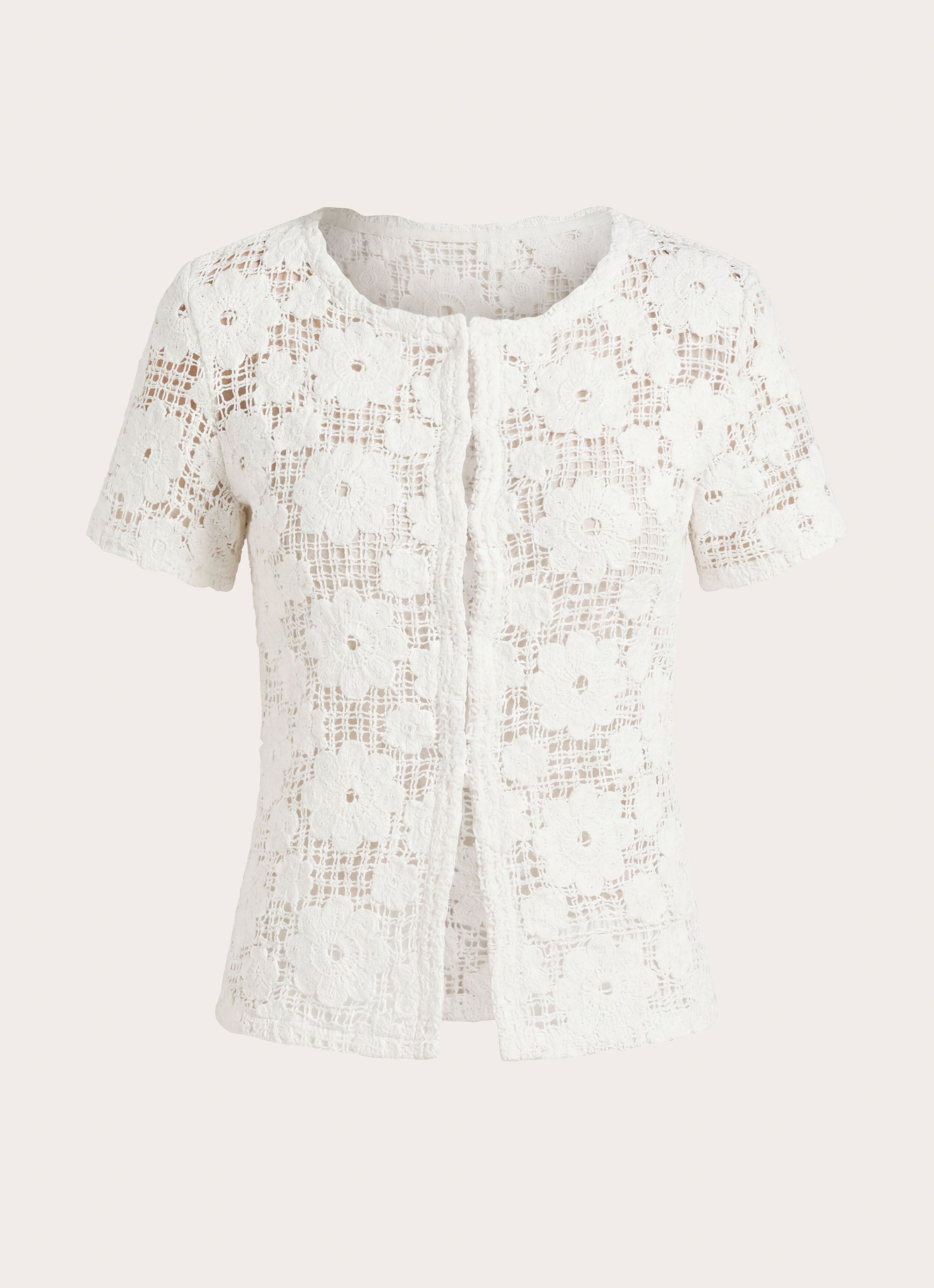 Nyxie Crochet Top - White