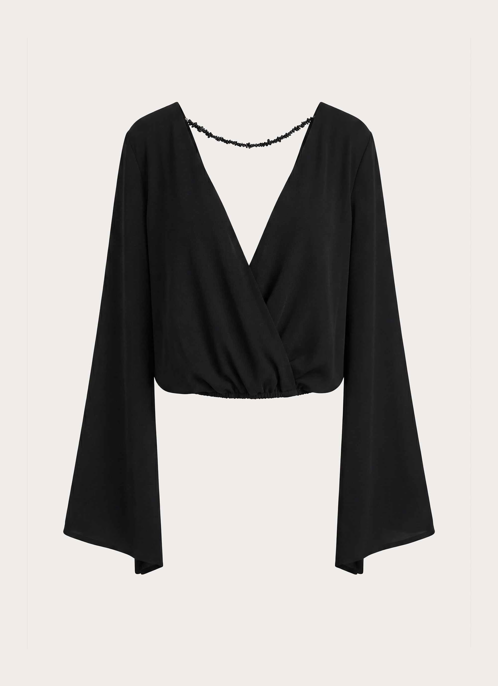 Orelia Long Sleeve Top - Black