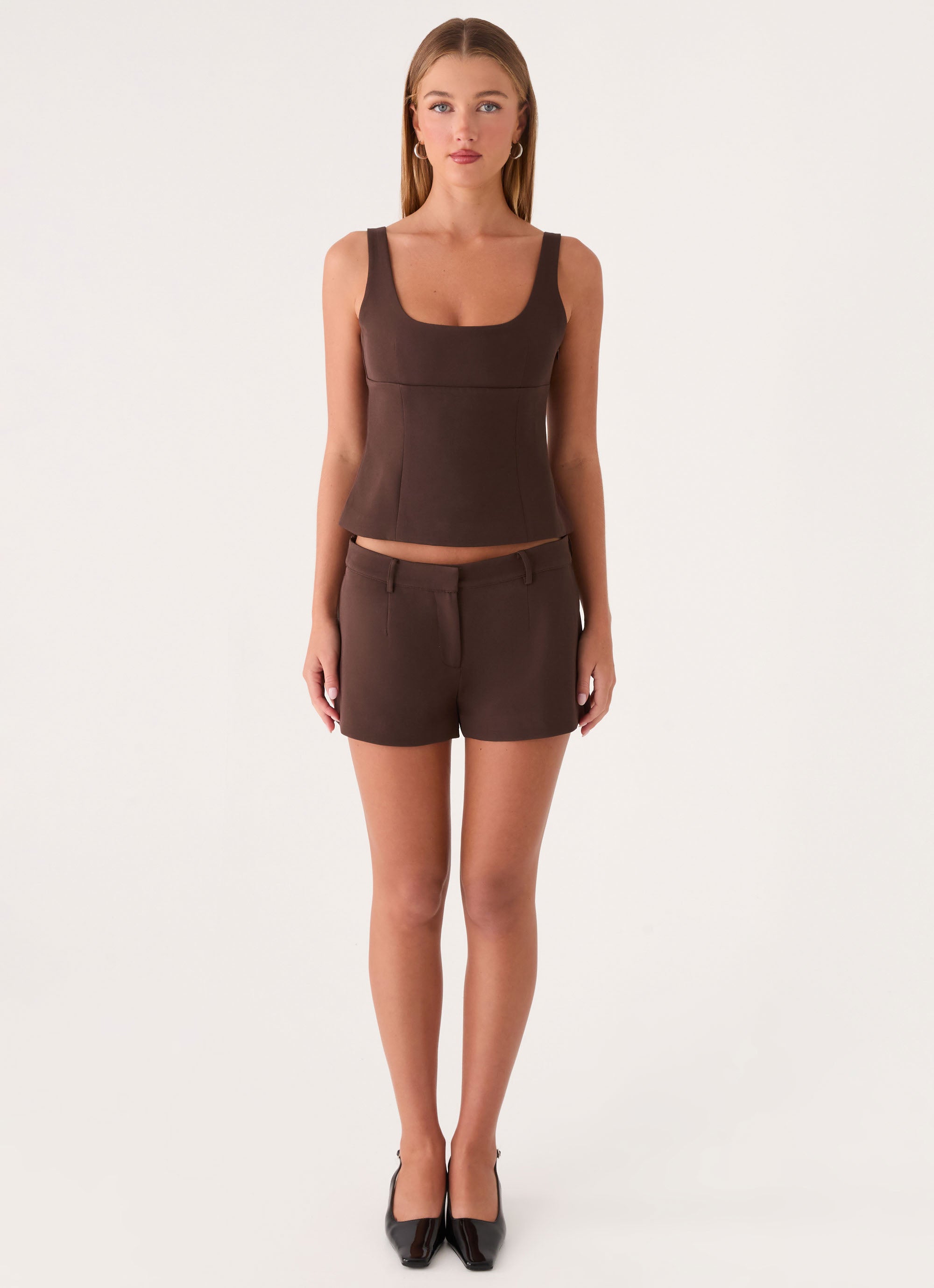 Oslo Mini Shorts - Chocolate