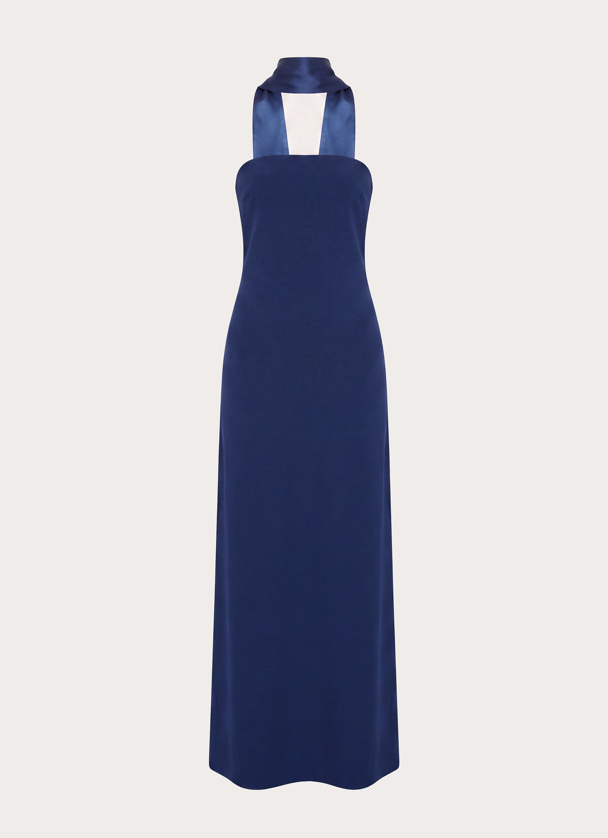 Out All Night Scarf Maxi Dress - Navy