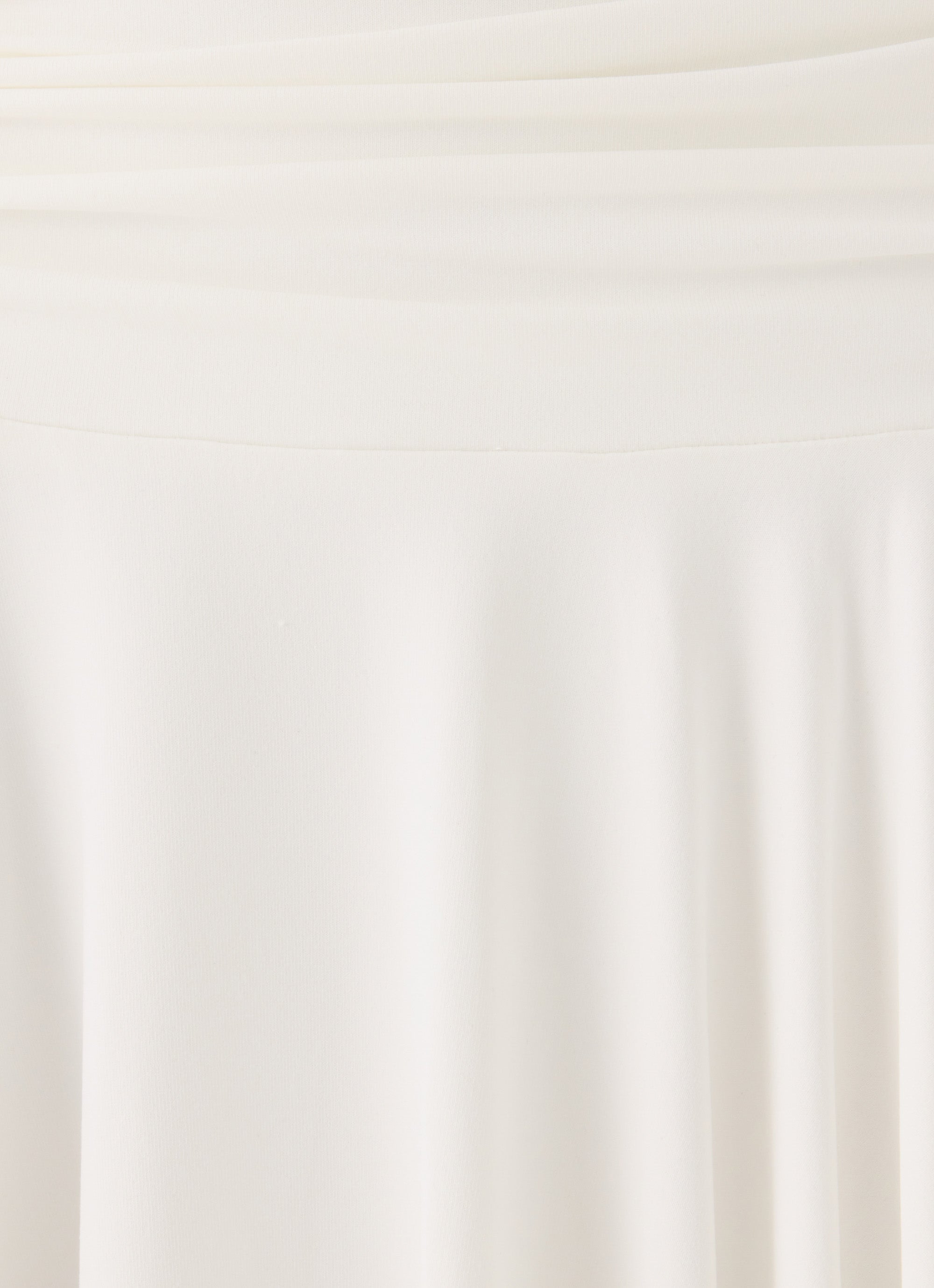Perrie Asymmetrical Midi Skirt - Cloud Dancer