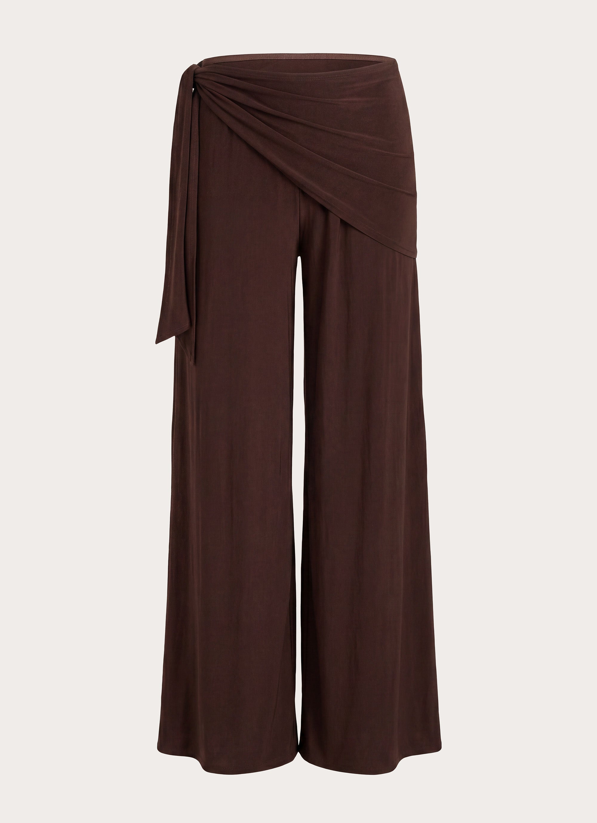 Riyan Waist Scarf Pant - Chocolate