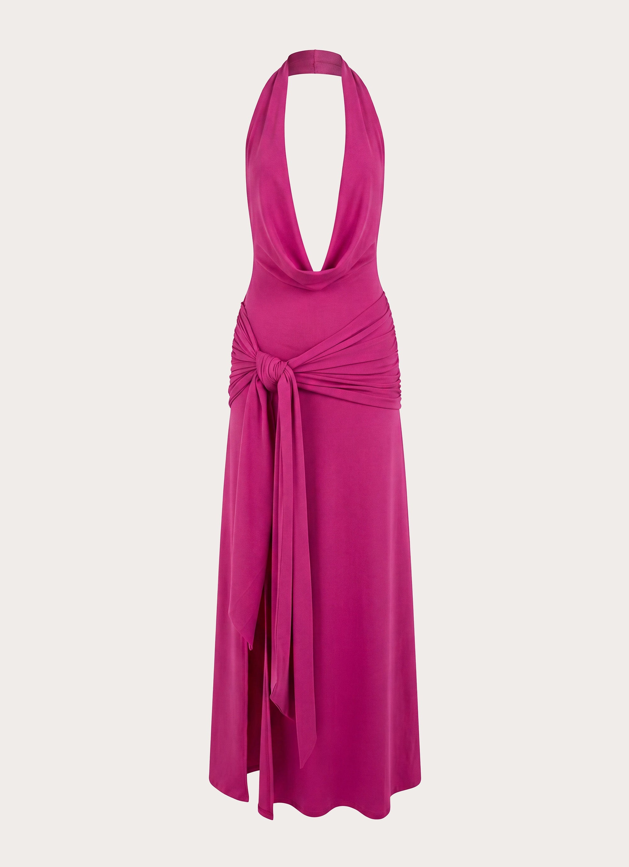 Rowan Ray Cowl Maxi Dress - Fuchsia