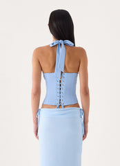 Selesa Halter Top - Blue