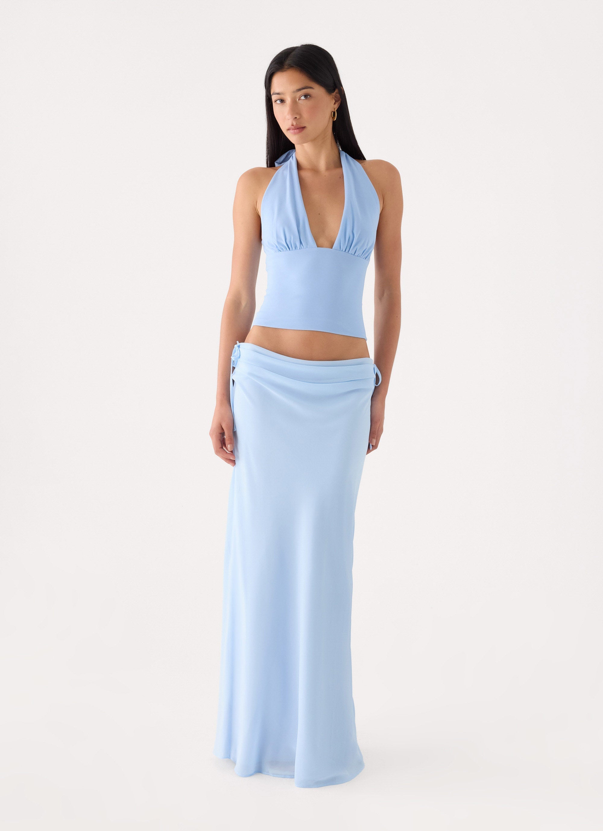 Selesa Maxi Skirt - Blue