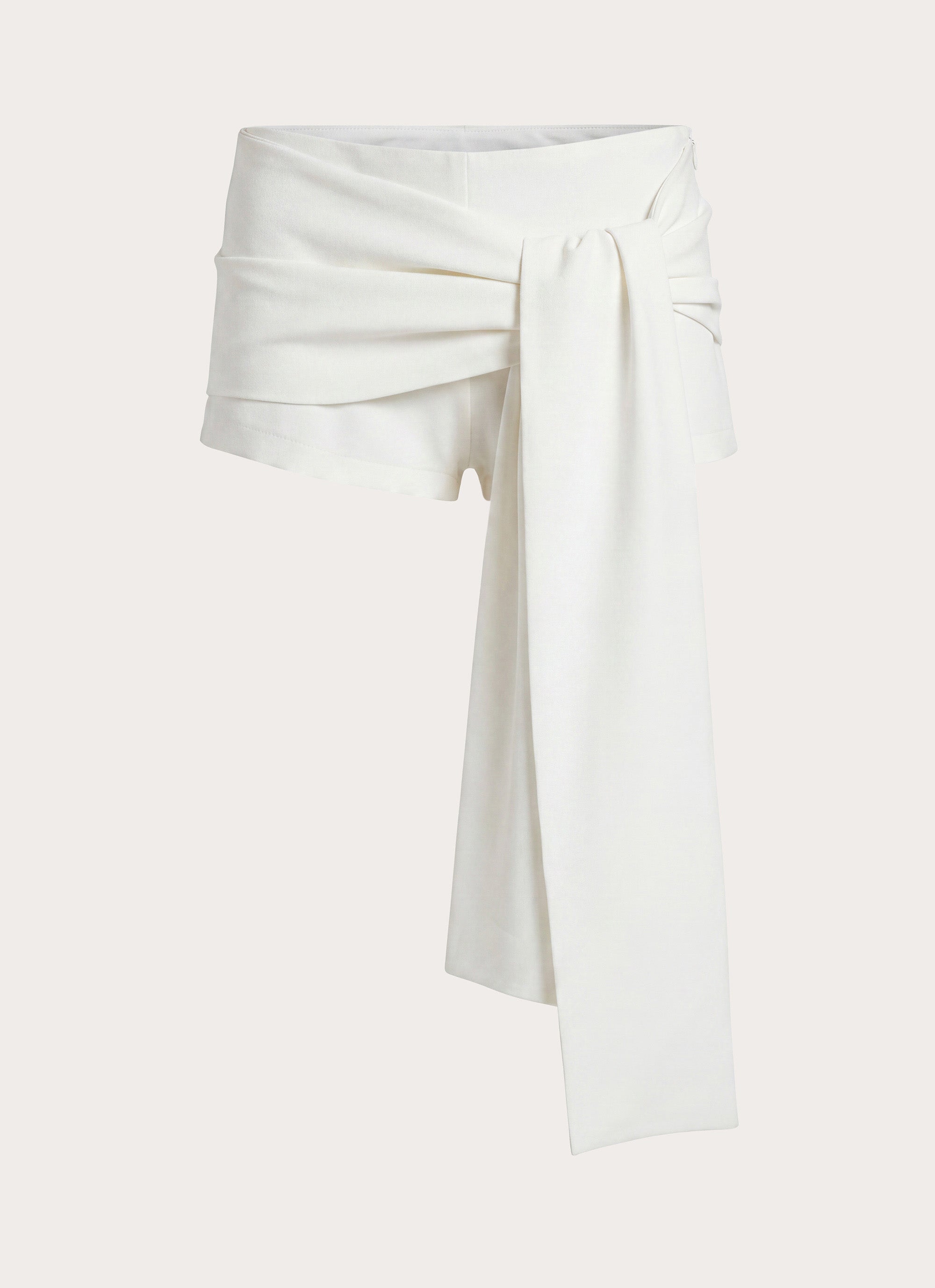 Sherlyn Sash Mini Shorts - White