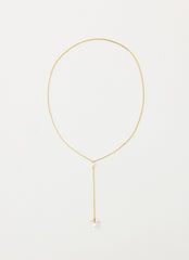 Silhouette Pearl Necklace - Gold