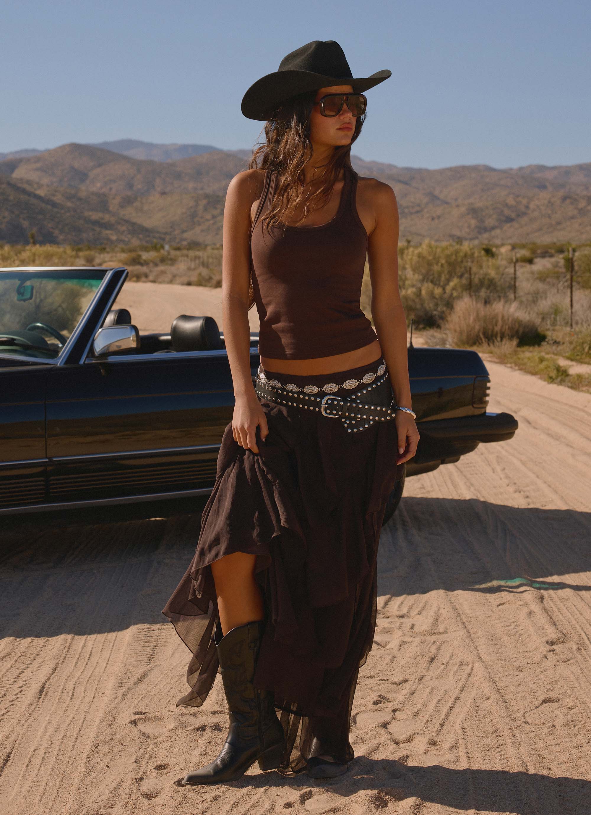 Silvanna Maxi Skirt - Chocolate